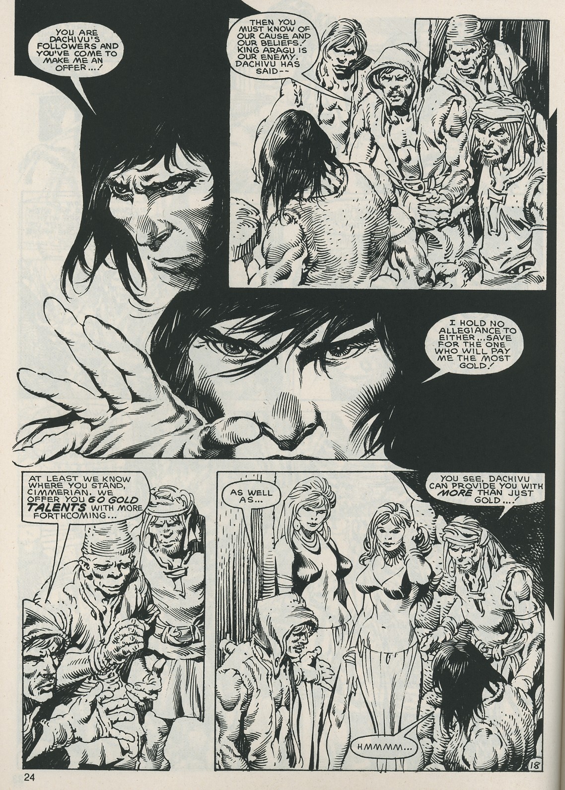 Read online The Savage Sword Of Conan comic -  Issue #121 - 24