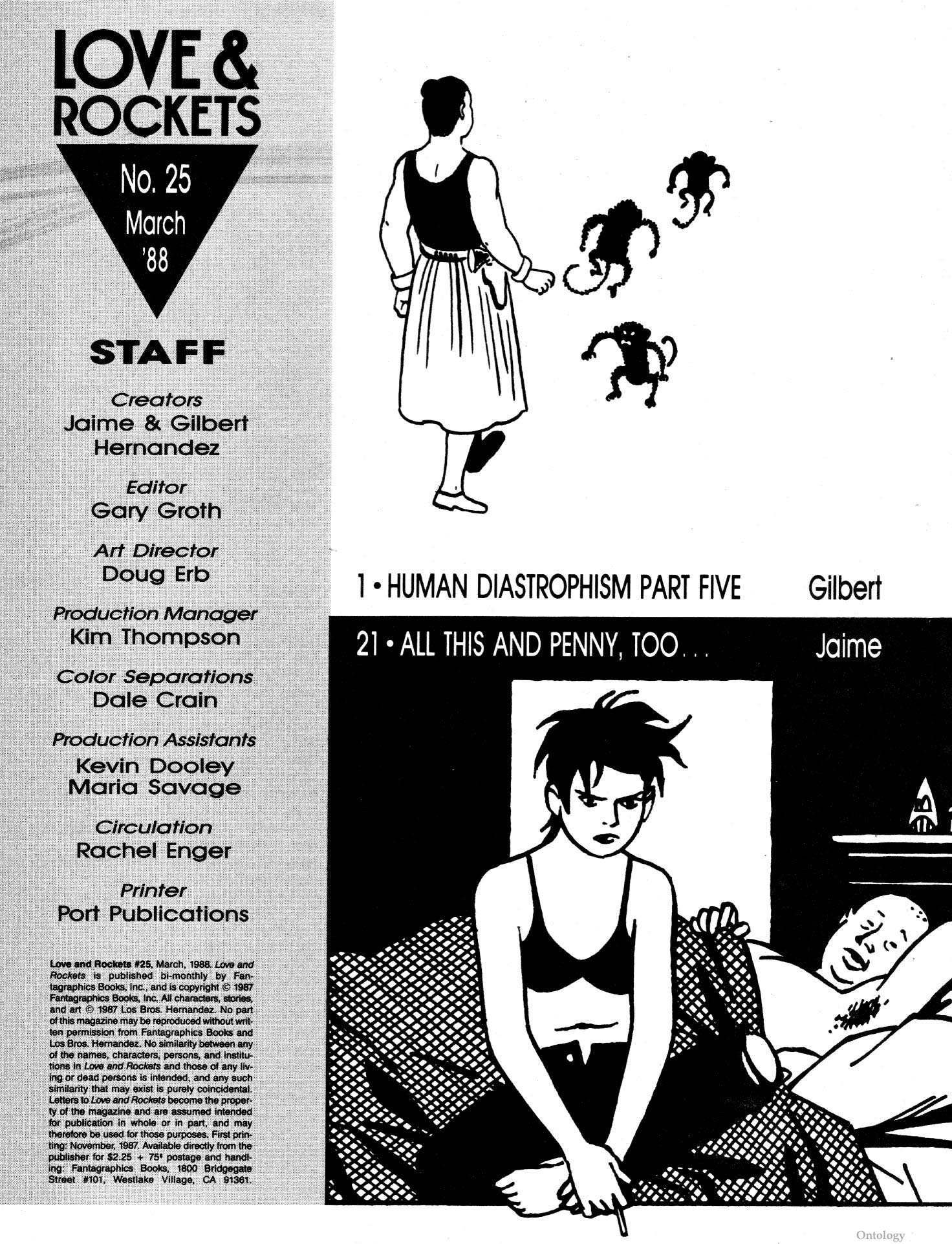 Read online Love and Rockets (1982) comic -  Issue #25 - 3