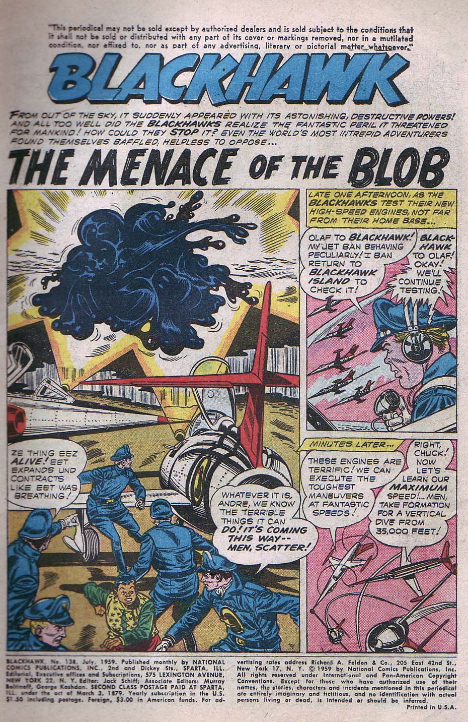 Read online Blackhawk (1957) comic -  Issue #138 - 3