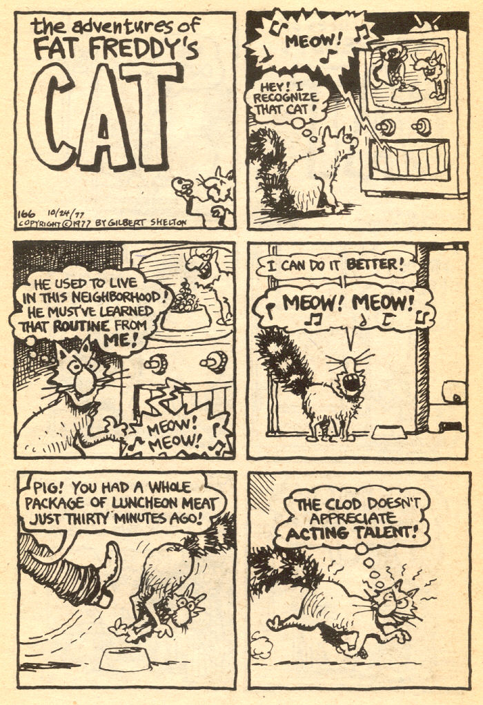 Read online Adventures of Fat Freddy's Cat comic -  Issue #4 - 20