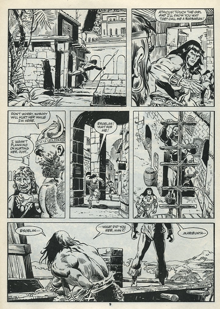 Read online The Savage Sword Of Conan comic -  Issue #182 - 11