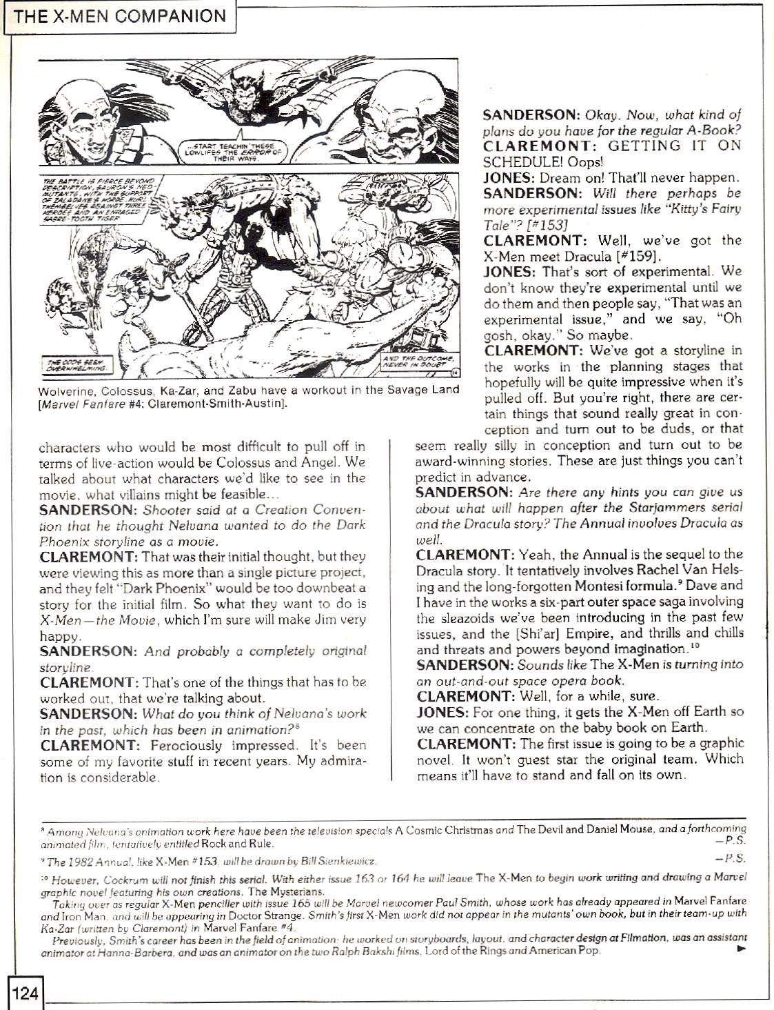 Read online The X-Men Companion comic -  Issue #2 - 124