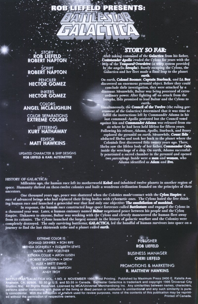 Battlestar Galactica (1995) 4 Page 1