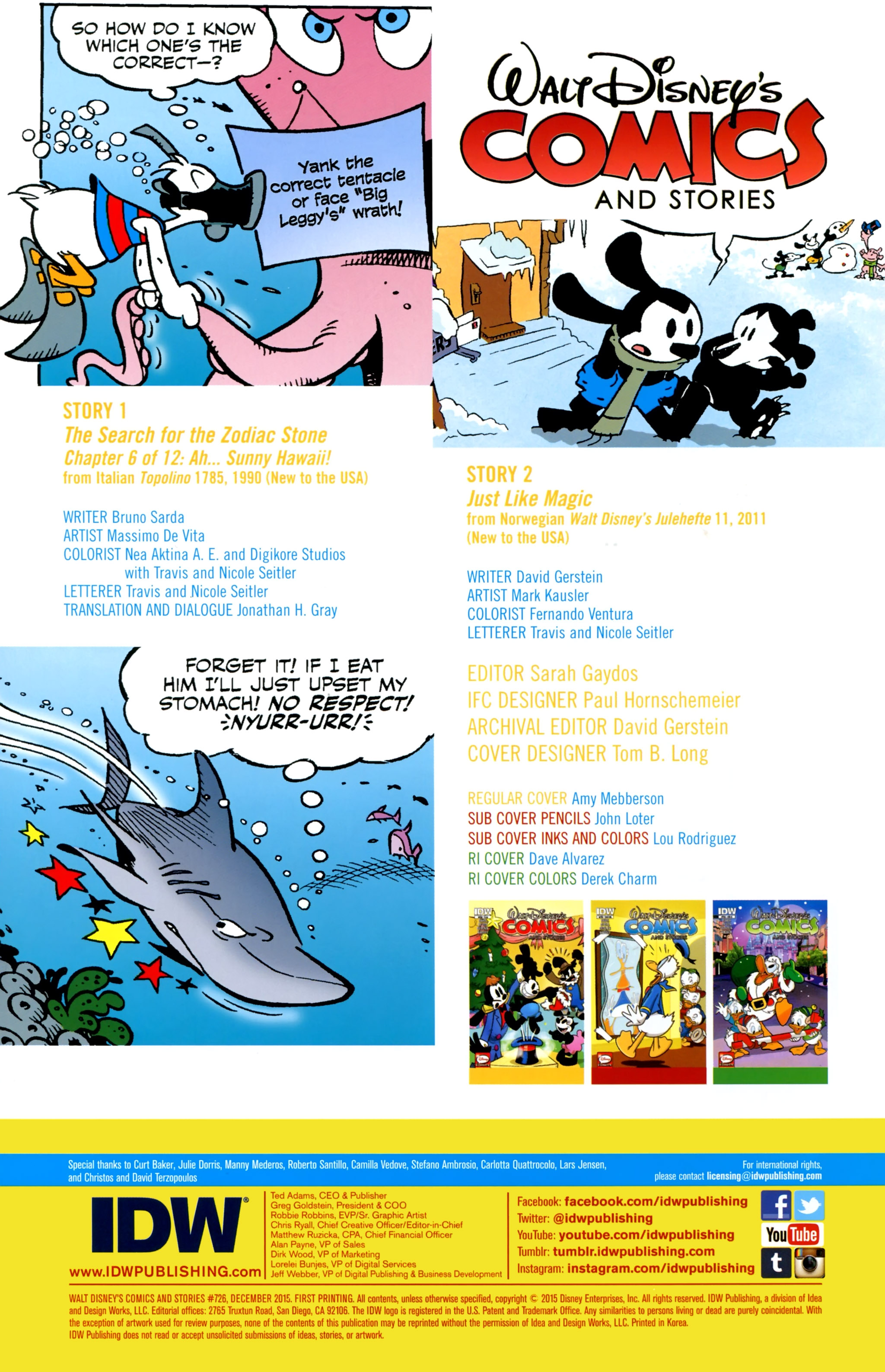 Read online Walt Disney's Comics and Stories comic -  Issue #726 - 2