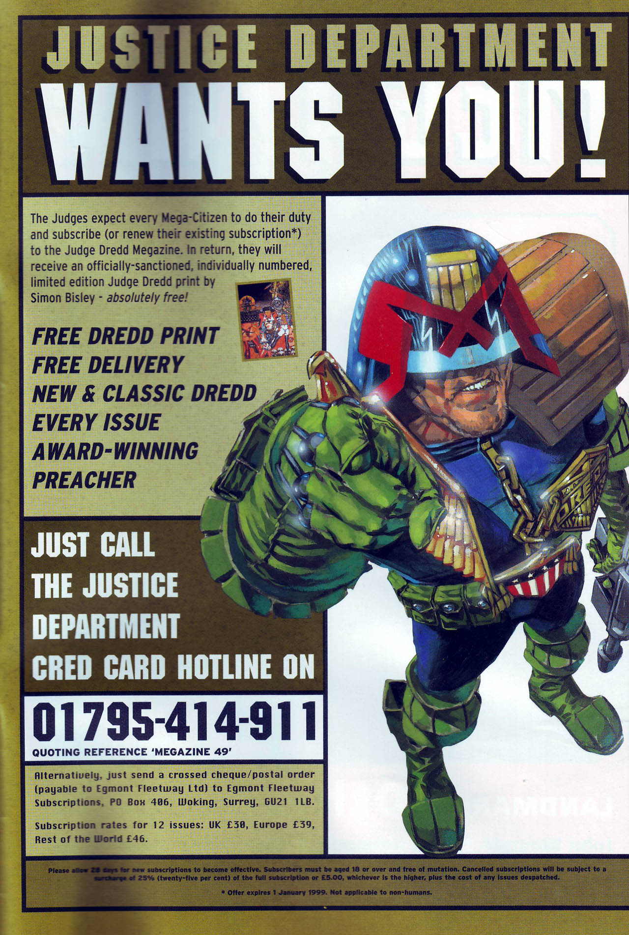 Read online Judge Dredd Megazine (vol. 3) comic -  Issue #49 - 51