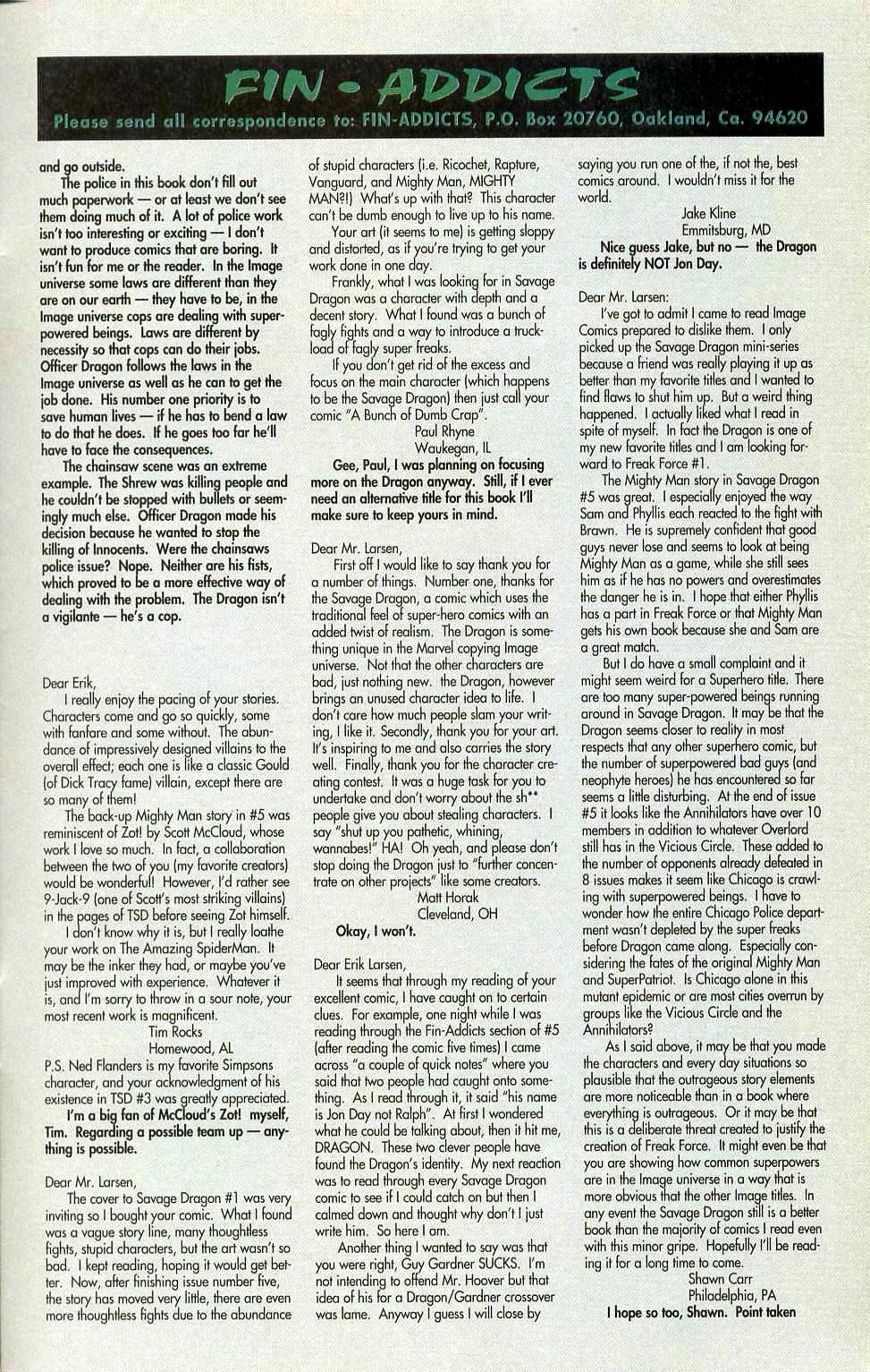 Read online The Savage Dragon (1993) comic -  Issue #7 - 35
