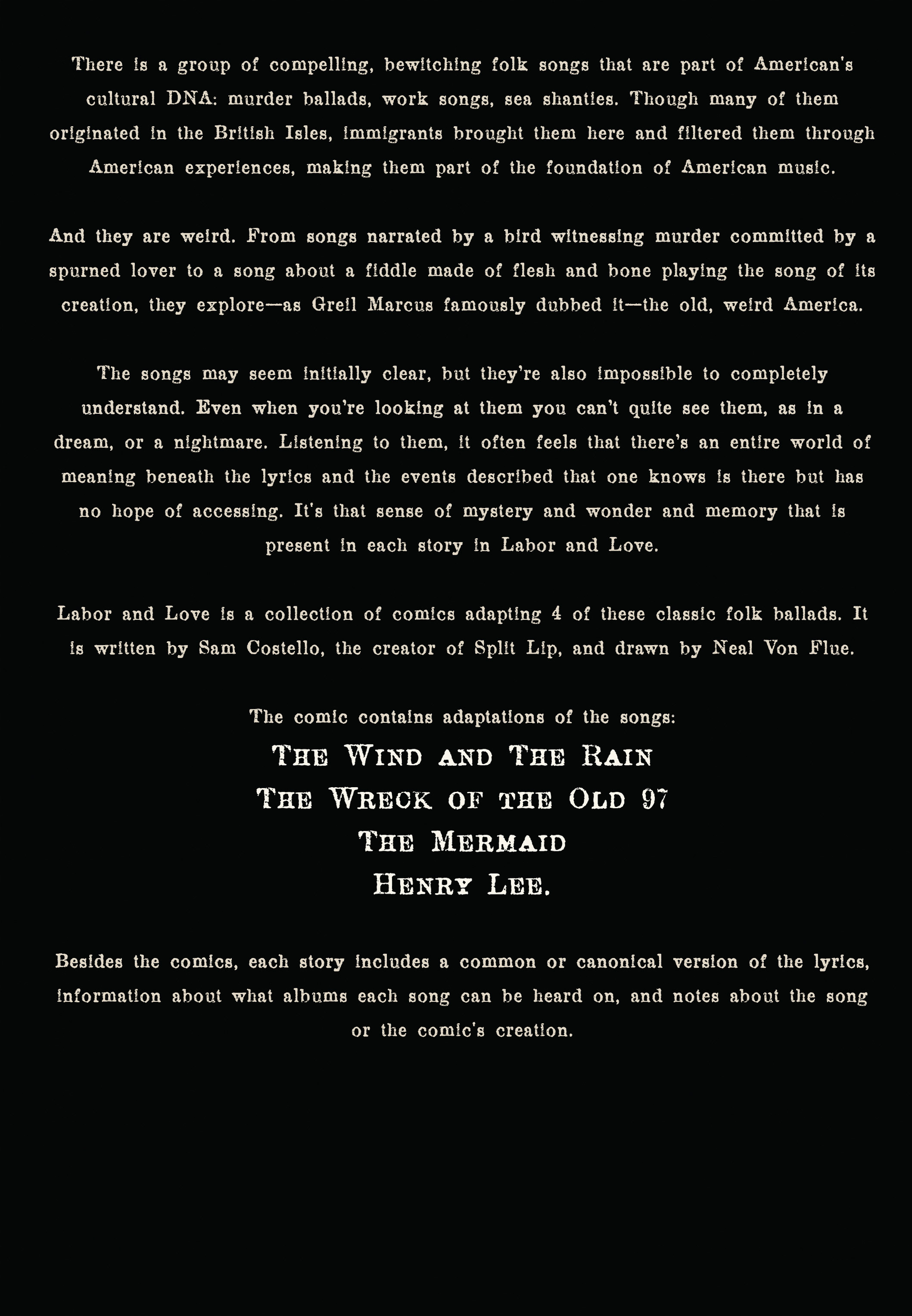Read online Labor & Love: A Garland of American Folk Ballads comic -  Issue # Full - 48