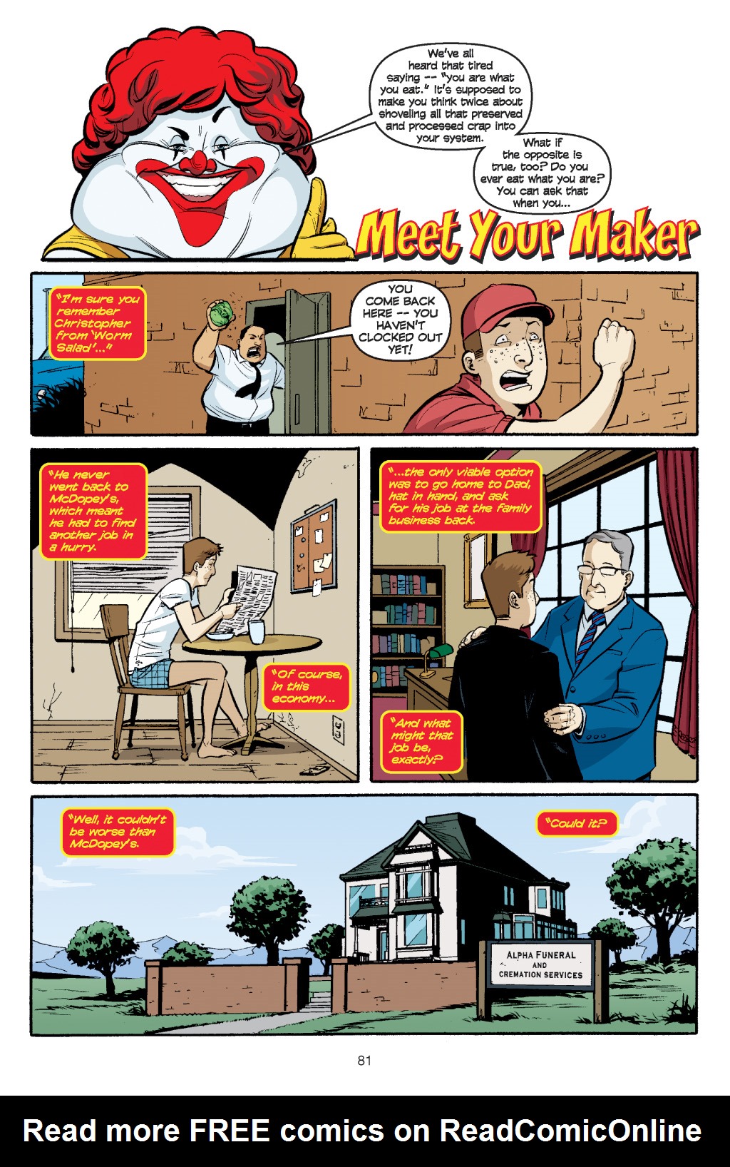 Read online Supersized: Strange Tales from a Fast-Food Culture comic -  Issue # TPB - 82