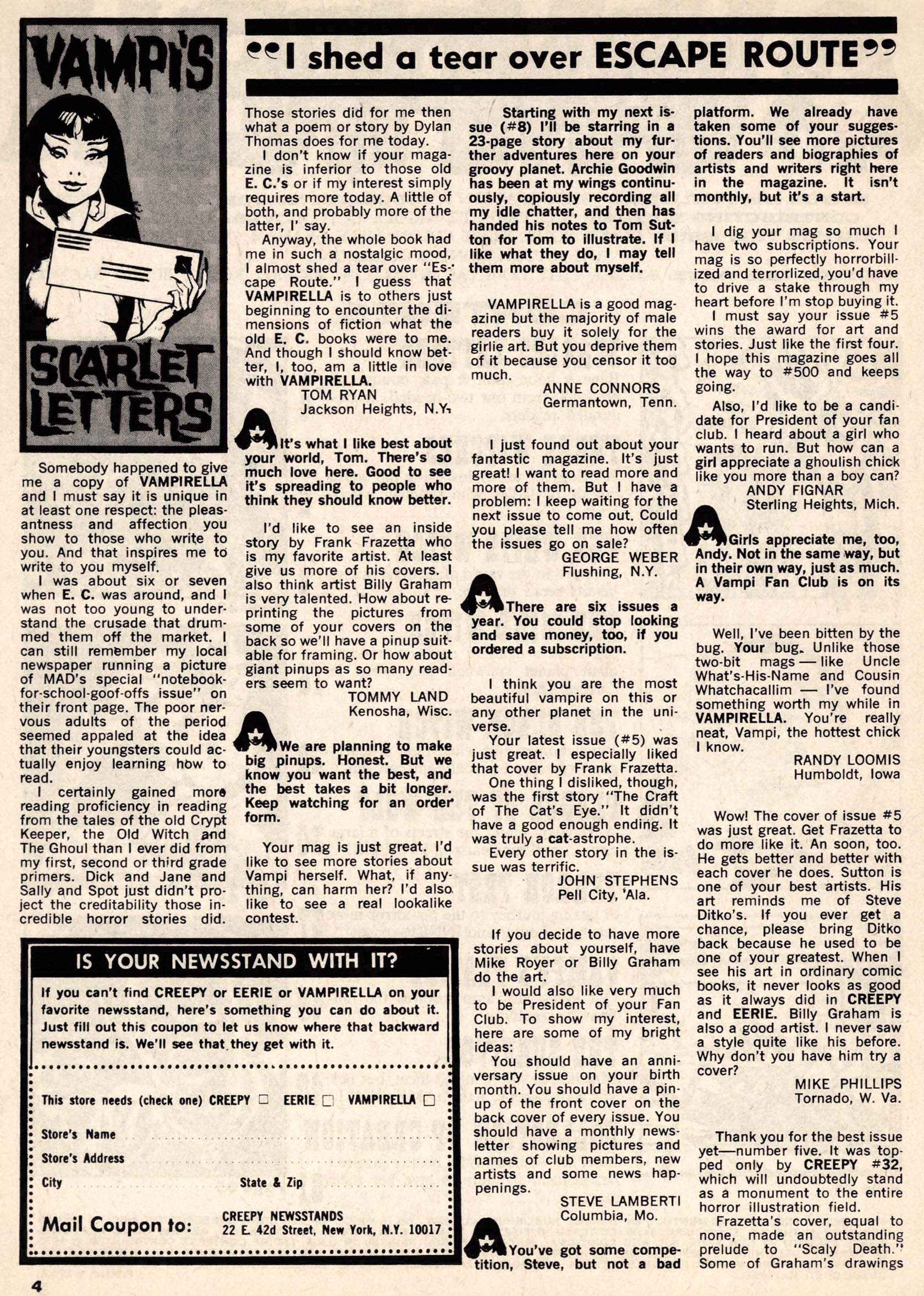 Read online Vampirella (1969) comic -  Issue #7 - 4