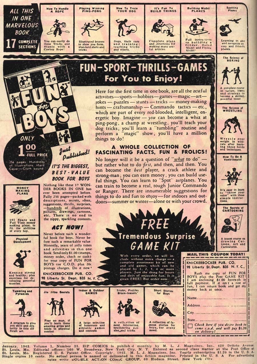 Read online Zip Comics comic -  Issue #33 - 3