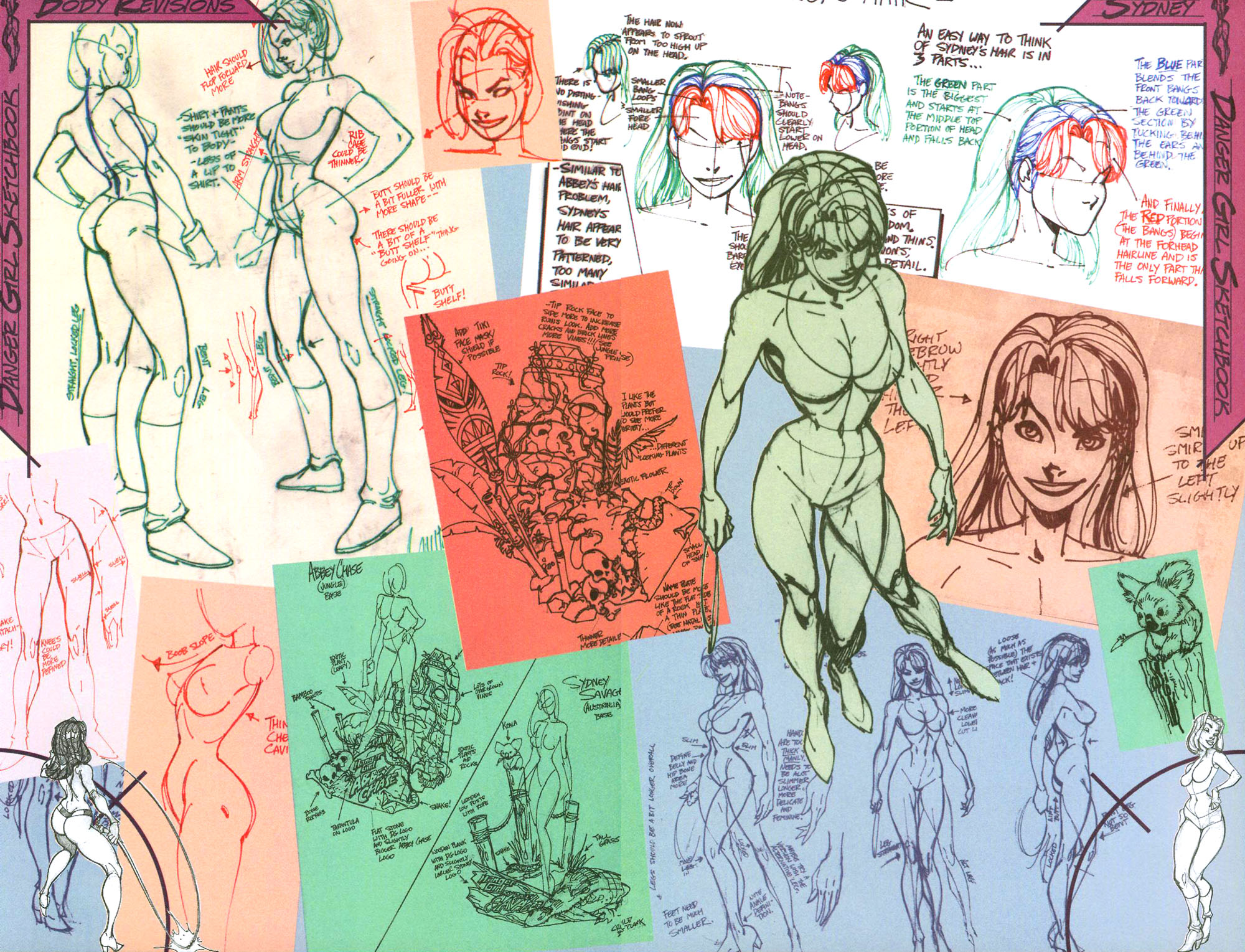 Read online J. Scott Campbell's Danger Girl Sketchbook comic -  Issue # Full - 18