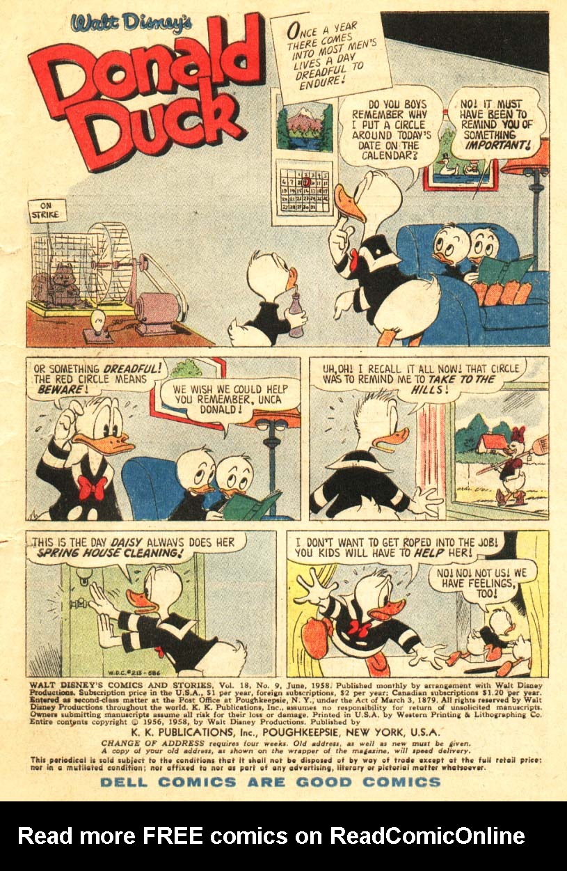Read online Walt Disney's Comics and Stories comic -  Issue #213 - 3