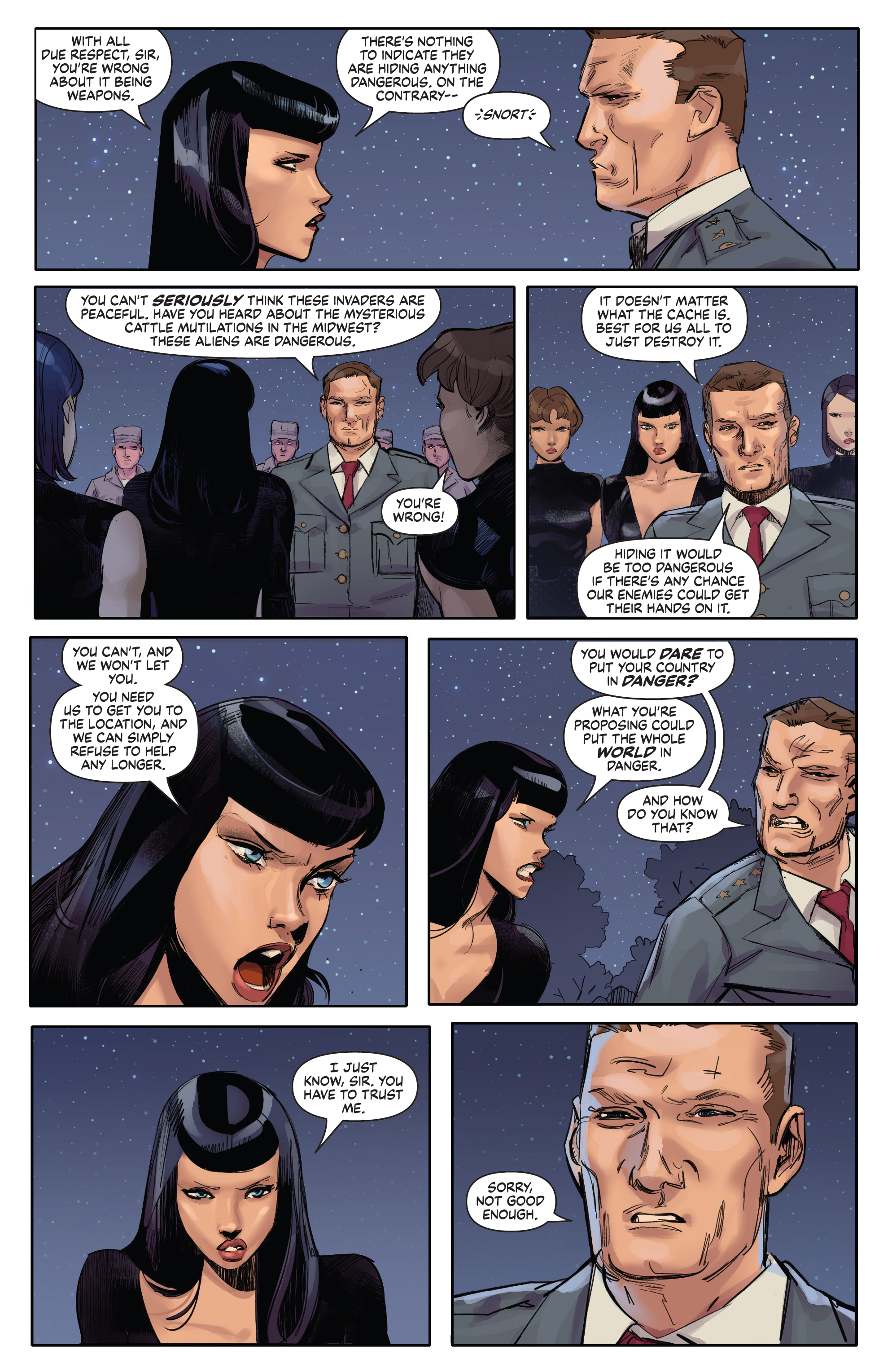 Read online Bettie Page: The Alien Agenda comic -  Issue #5 - 17