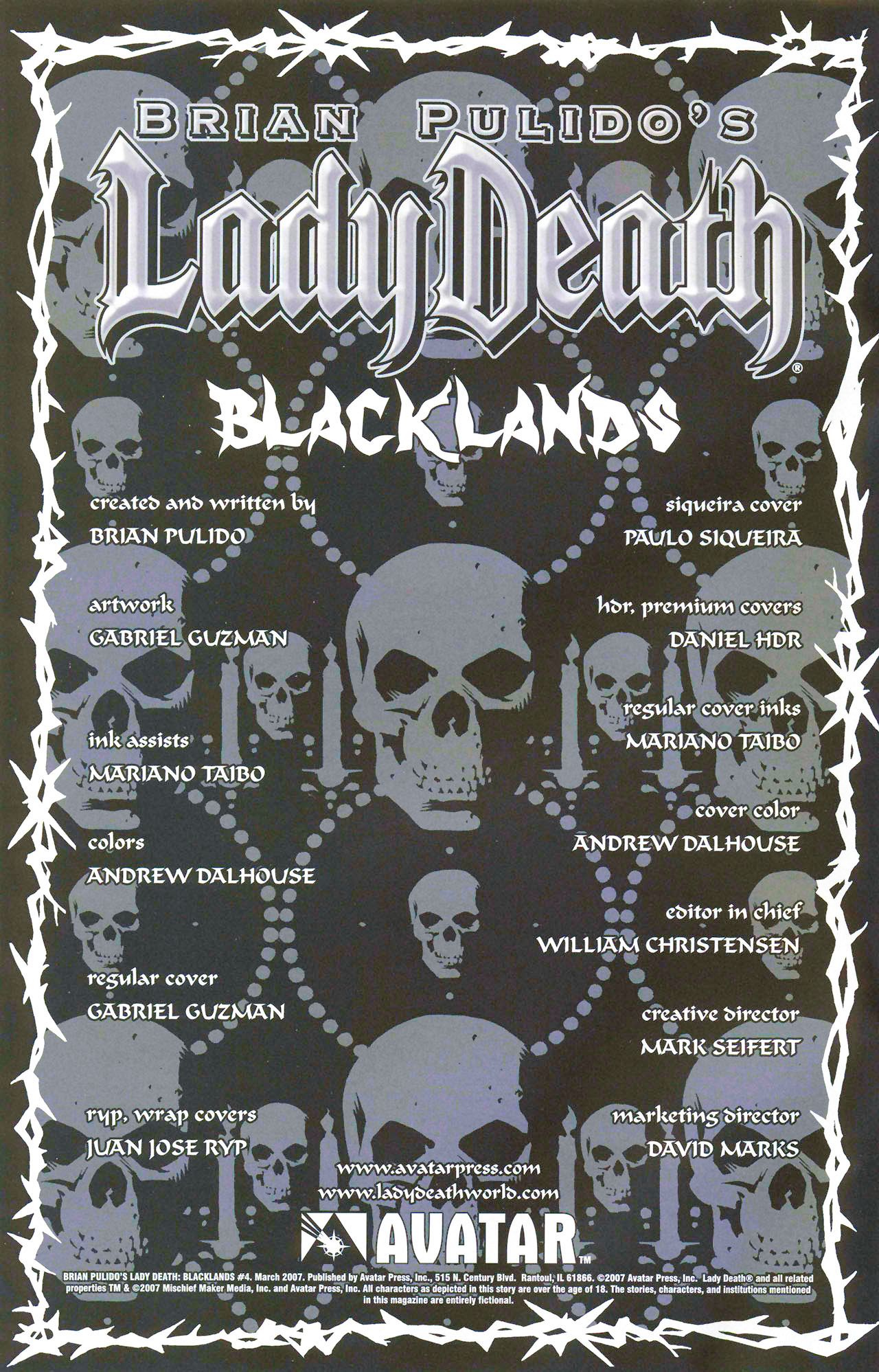 Read online Brian Pulido's Lady Death: Blacklands comic -  Issue #4 - 7