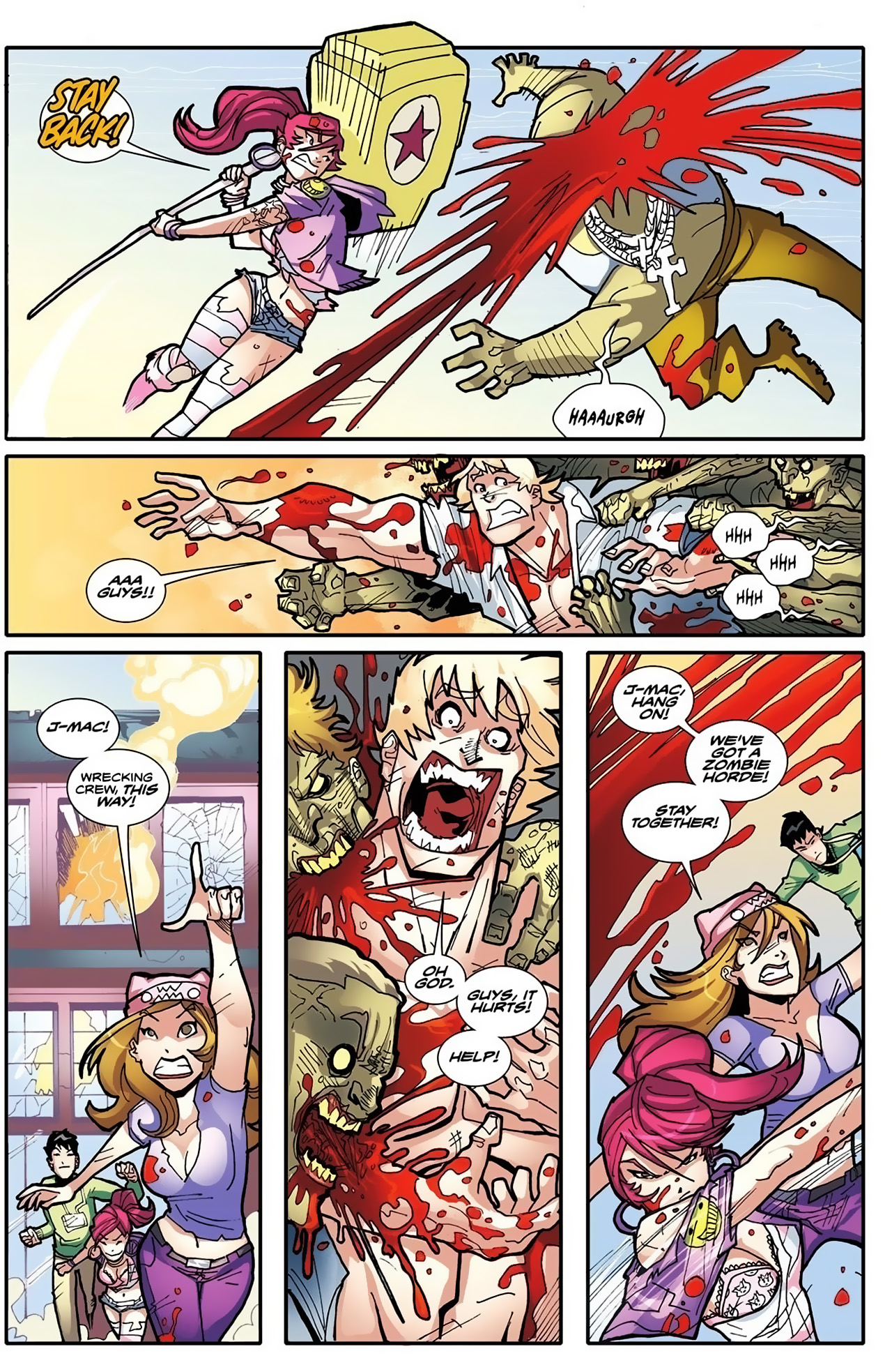 Read online Fanboys vs. Zombies comic -  Issue #5 - 7