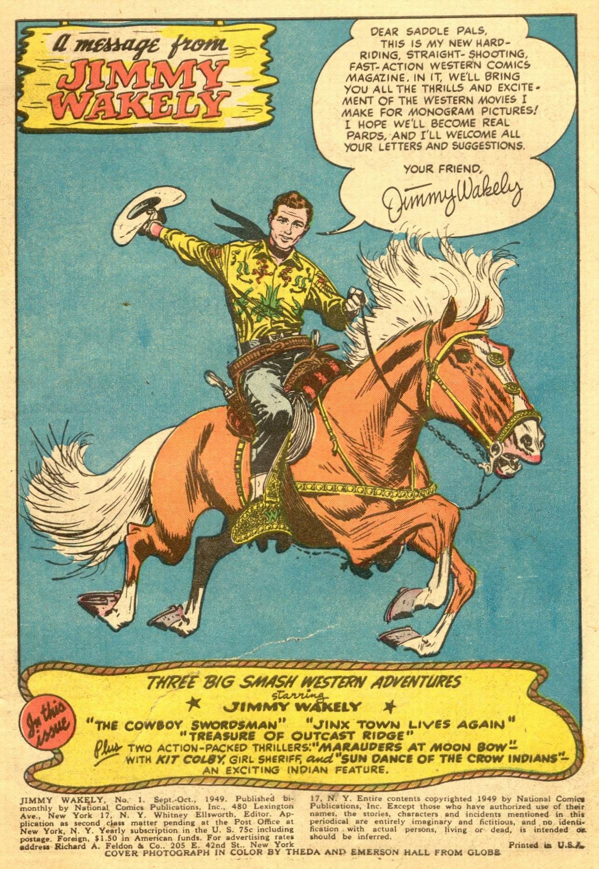 Read online Jimmy Wakely comic -  Issue #1 - 3