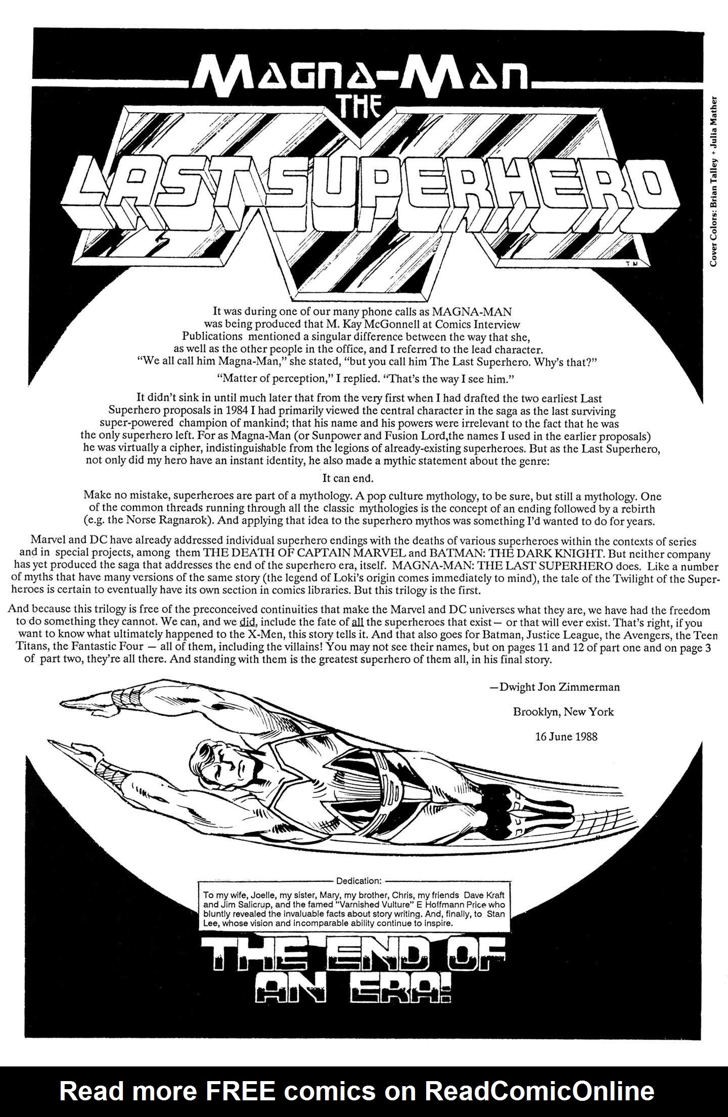 Read online Magna-Man: The Last Superhero comic -  Issue #1 - 2