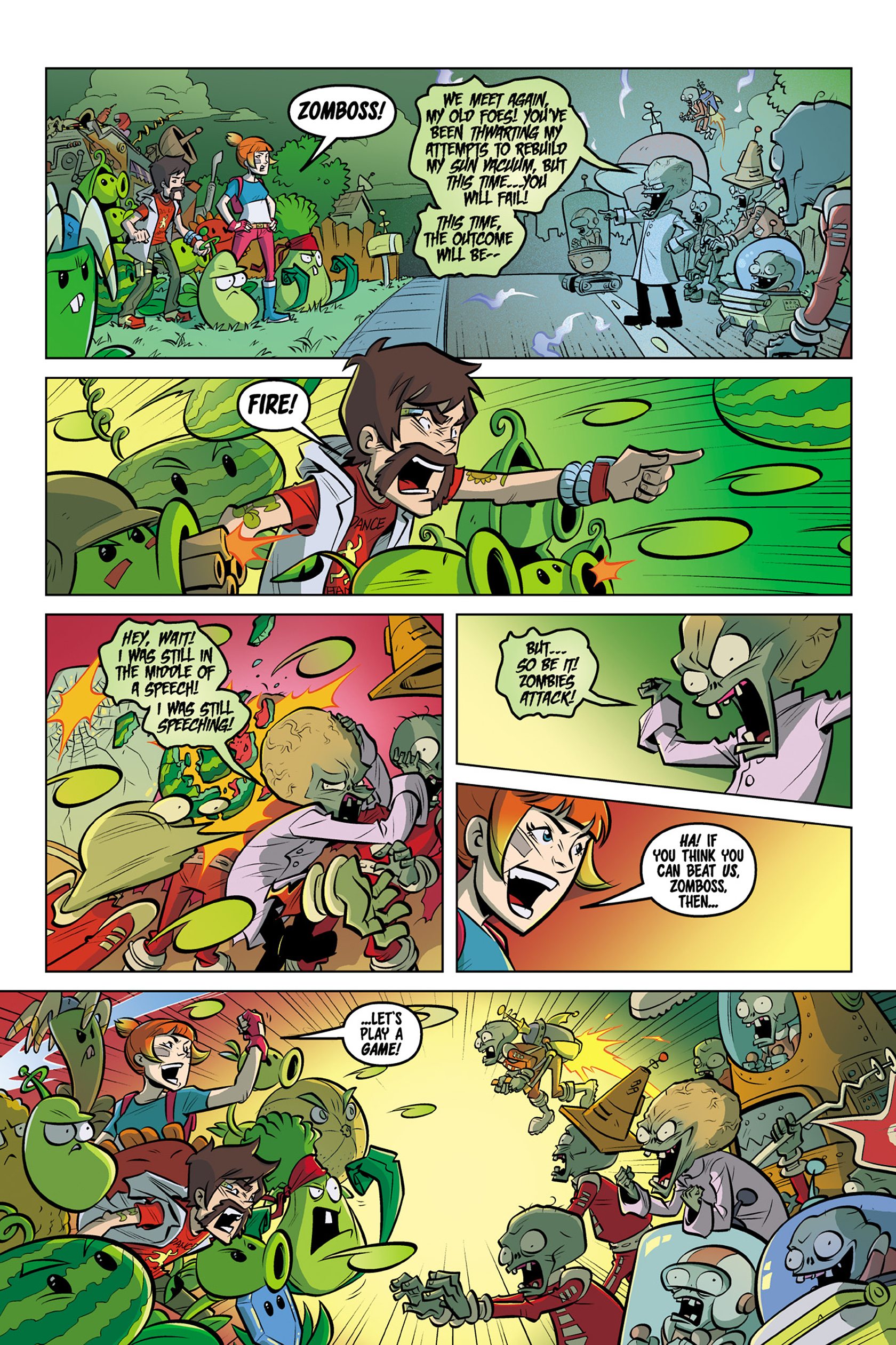 Read online Plants vs. Zombies: Timepocalypse comic -  Issue #4 - 11