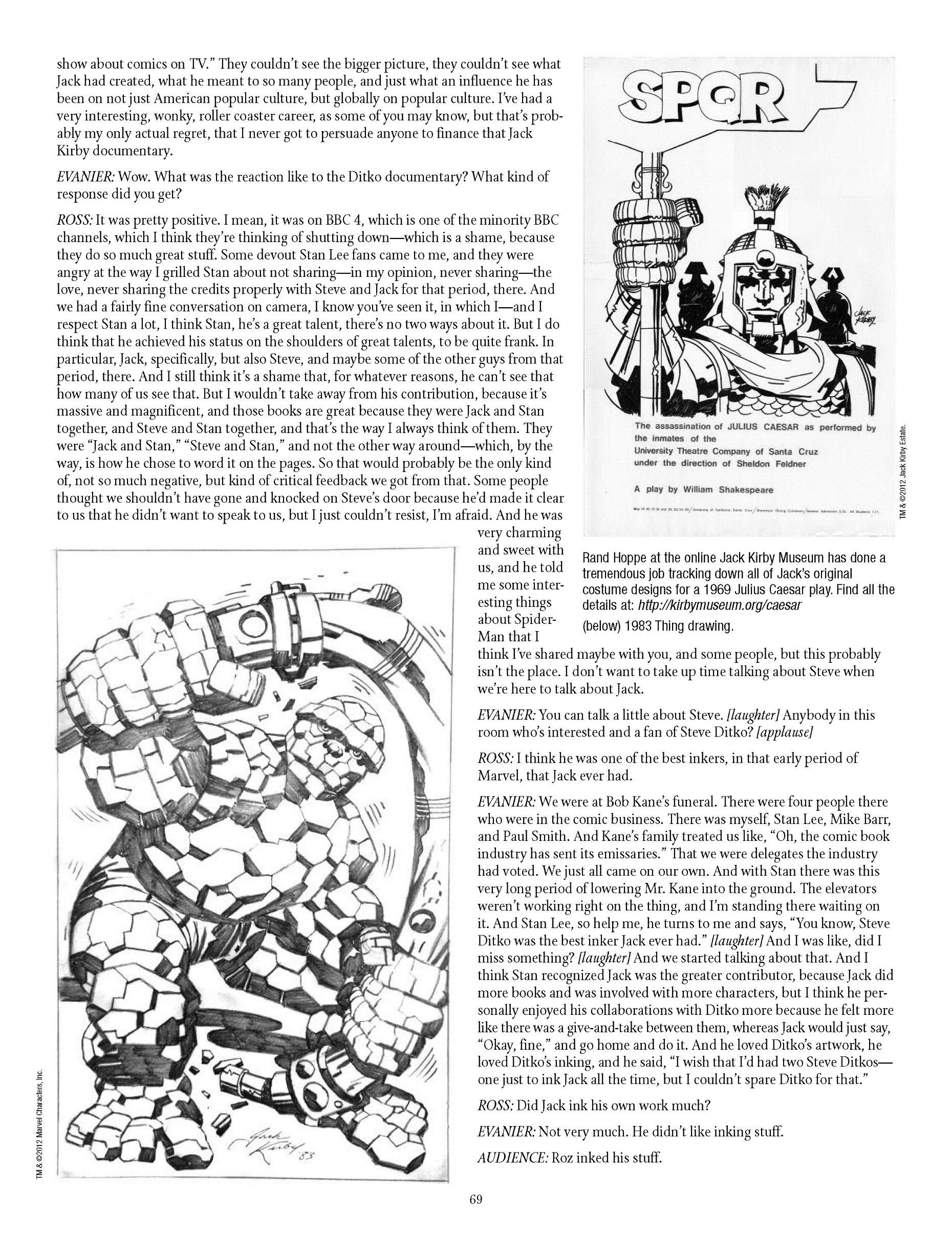 Read online The Jack Kirby Collector comic -  Issue #59 - 66