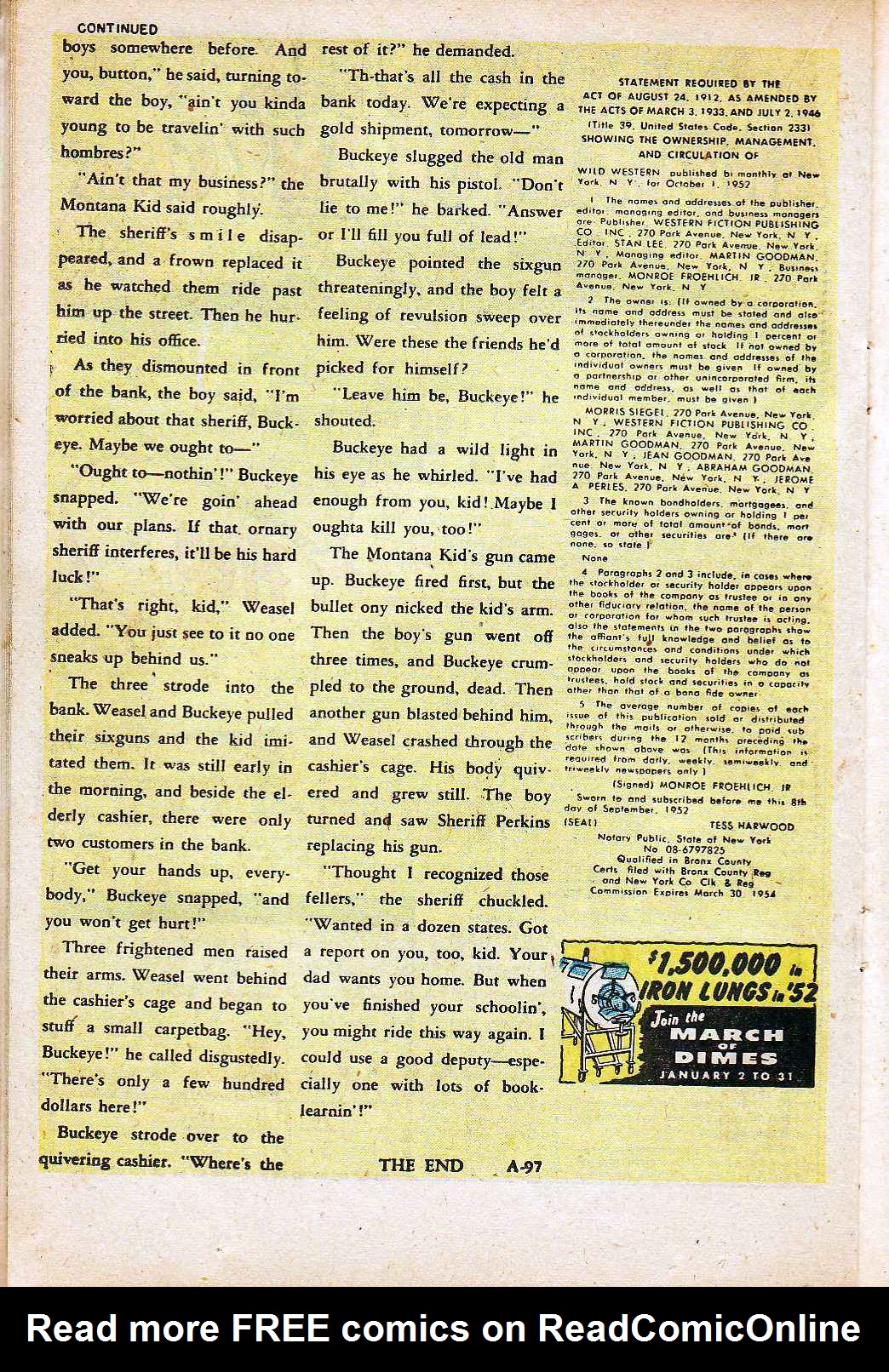 Read online Wild Western comic -  Issue #27 - 22