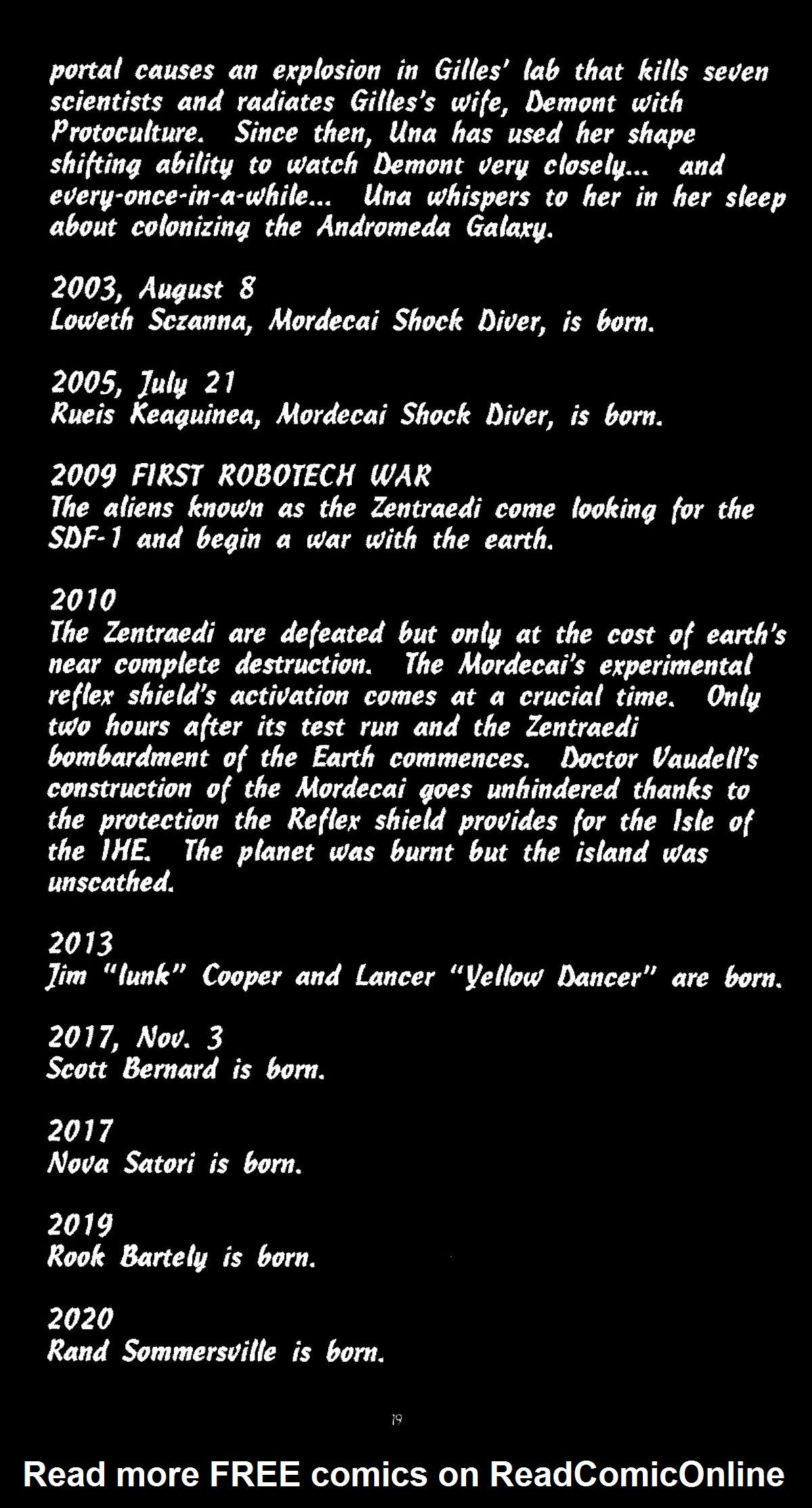 Read online Robotech: Mordecai comic -  Issue # Full - 25