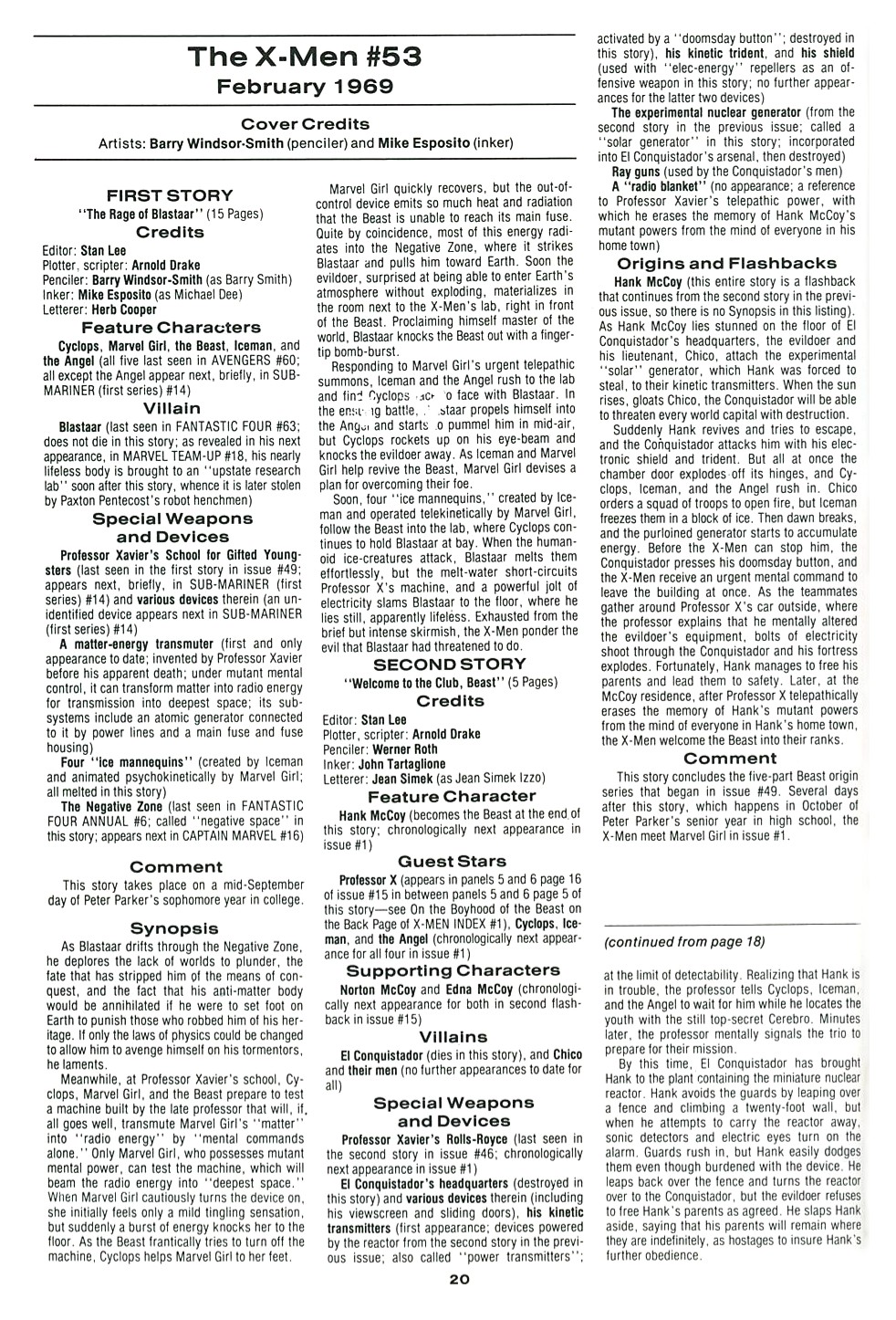 Read online The Official Marvel Index To The X-Men comic -  Issue #3 - 22