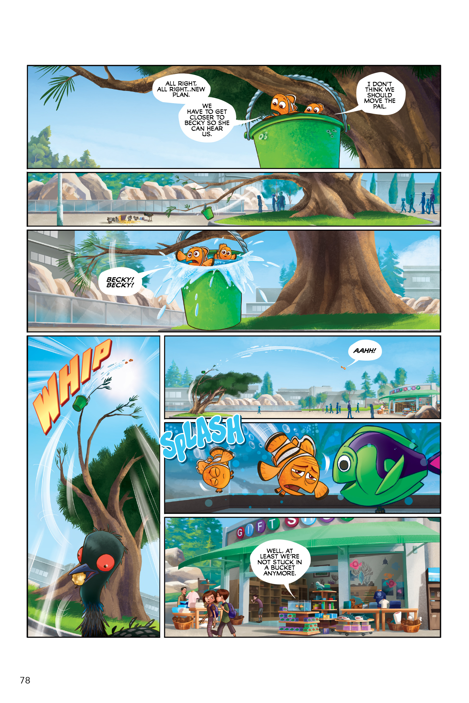 Read online Disney/PIXAR Finding Nemo and Finding Dory: The Story of the Movies in Comics comic -  Issue # TPB - 78
