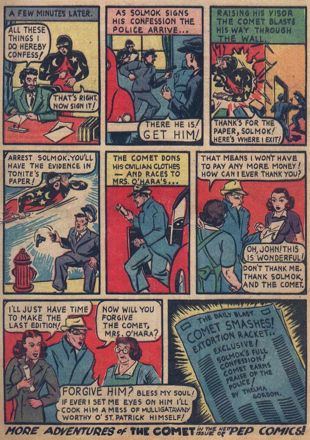 Read online Pep Comics comic -  Issue #6 - 21