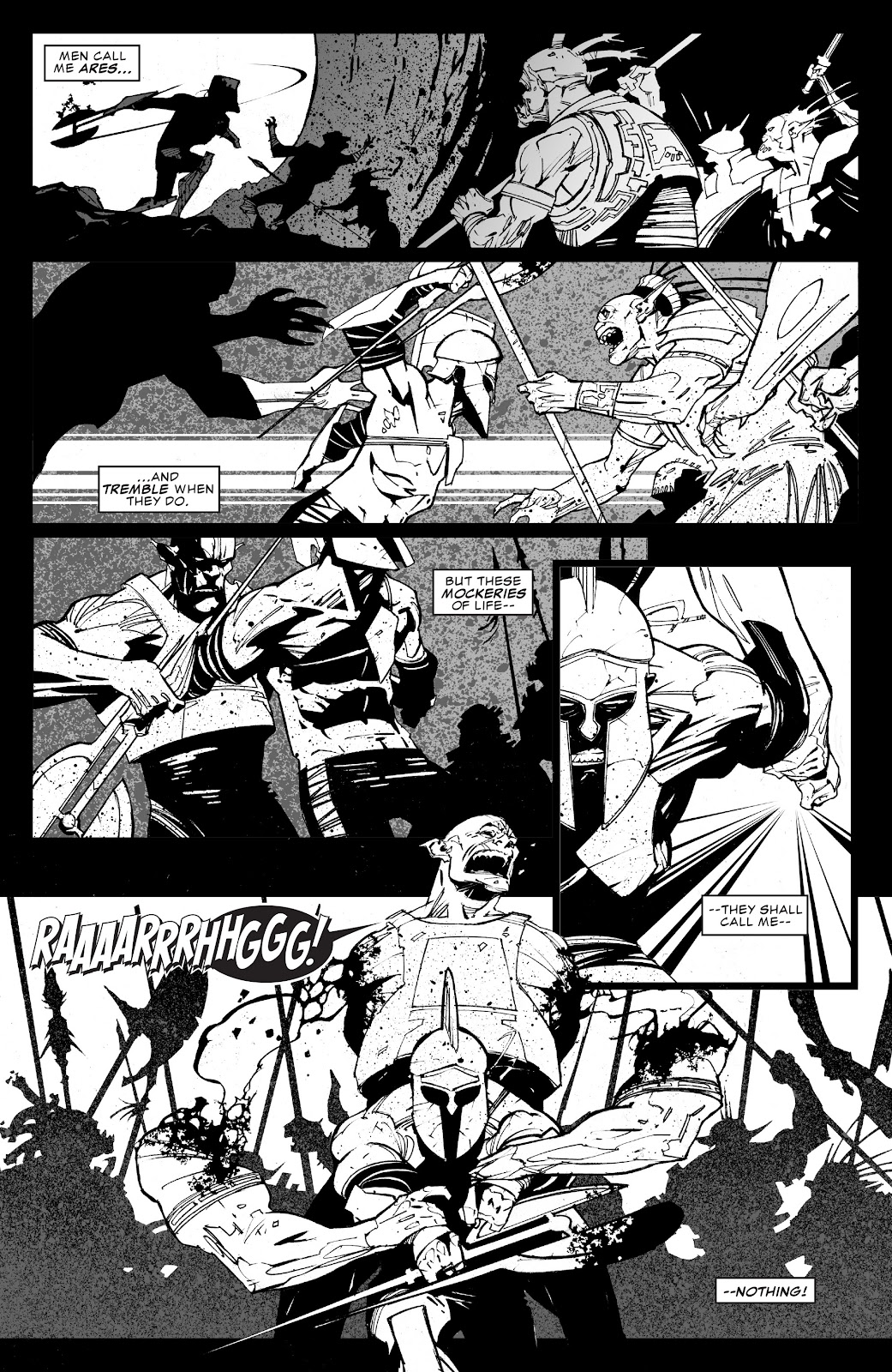 The Savage Axe of Ares (B&W) issue Full - Page 24