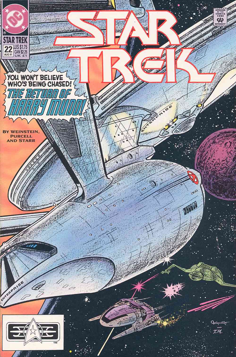 Read online Star Trek (1989) comic -  Issue #22 - 1