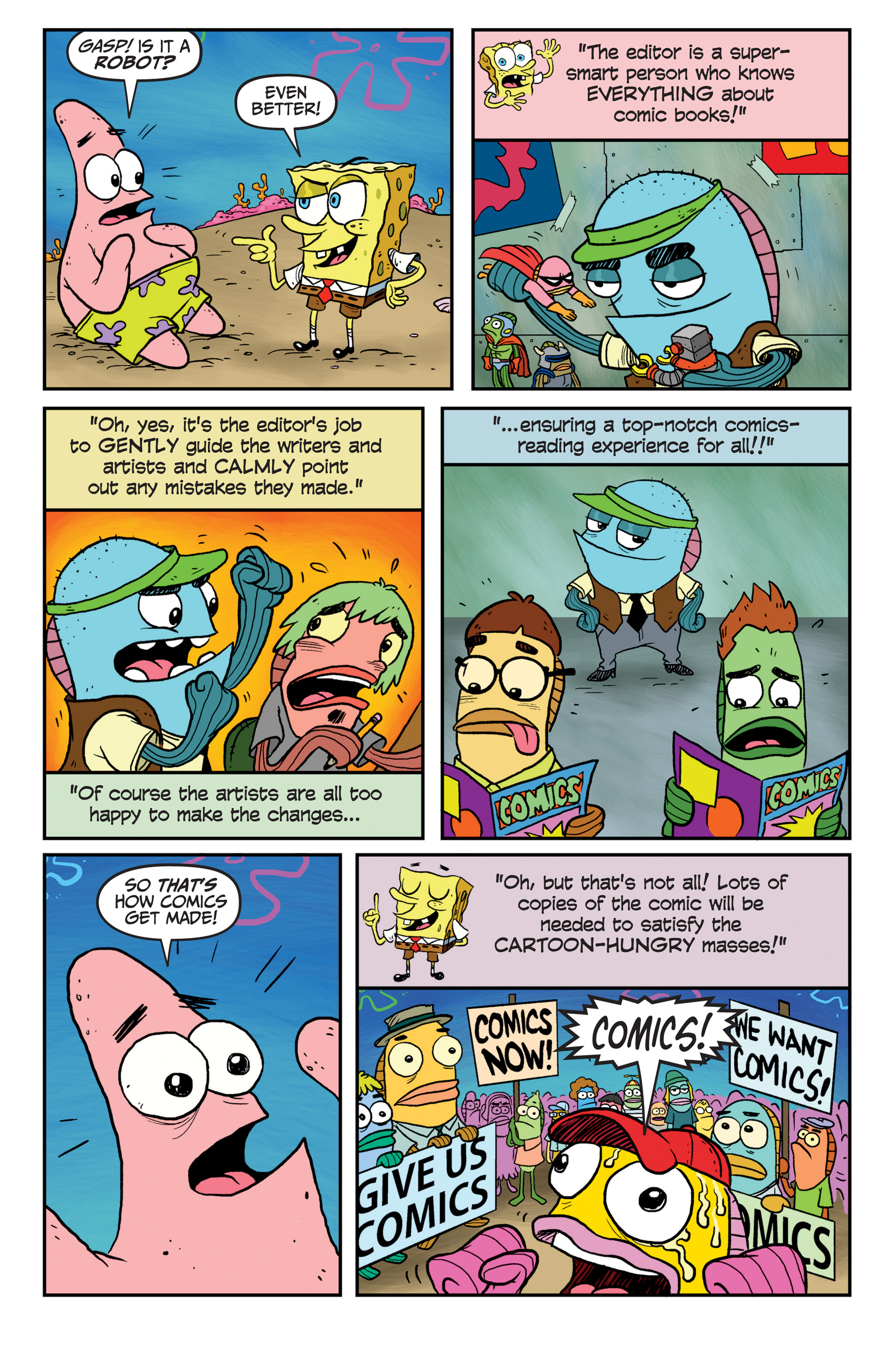 Read online Free Comic Book Day 2014 comic -  Issue # SpongeBob Freestyle Funnies 2014 - 23