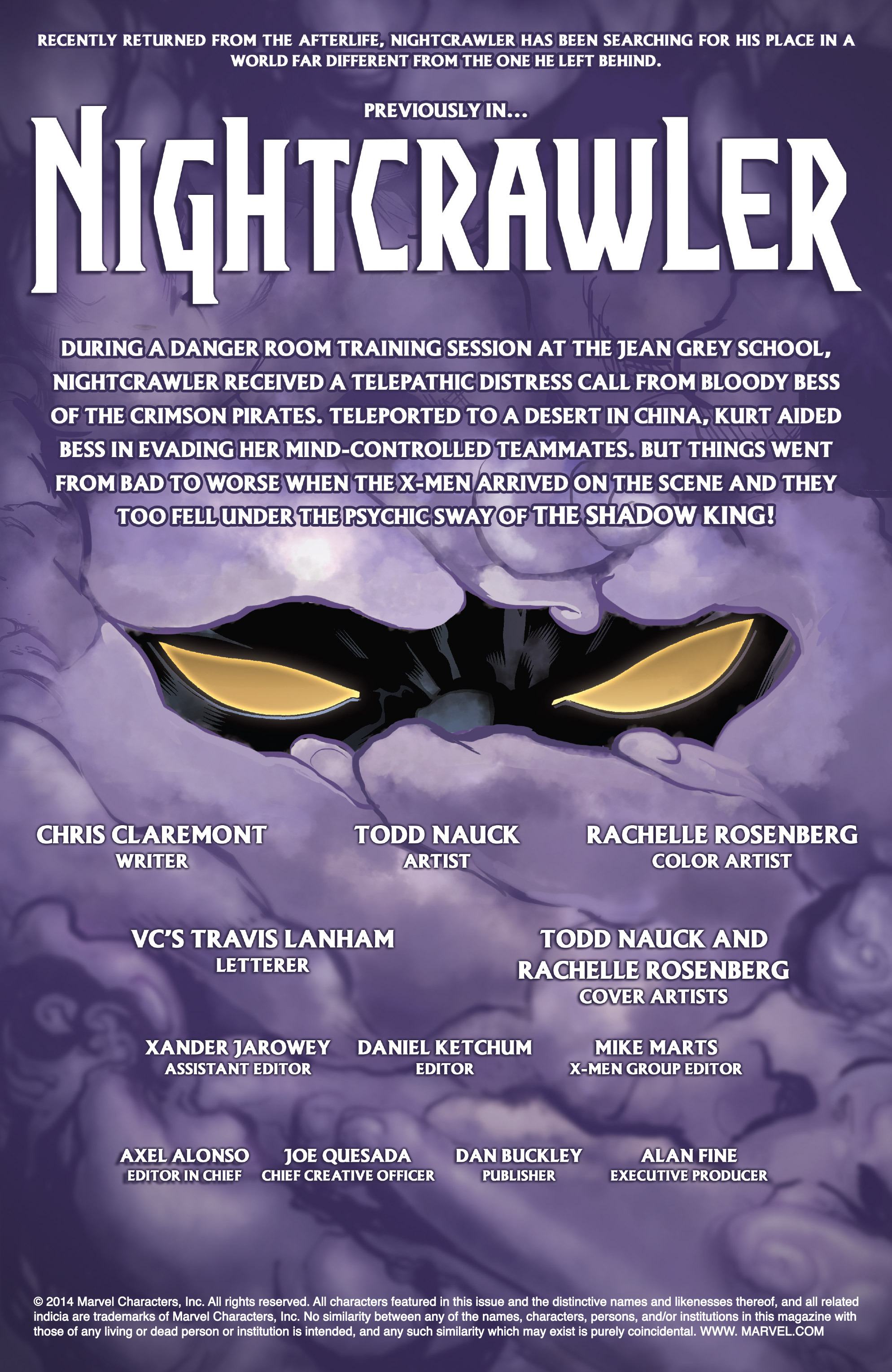 Read online Nightcrawler (2014) comic -  Issue #9 - 2