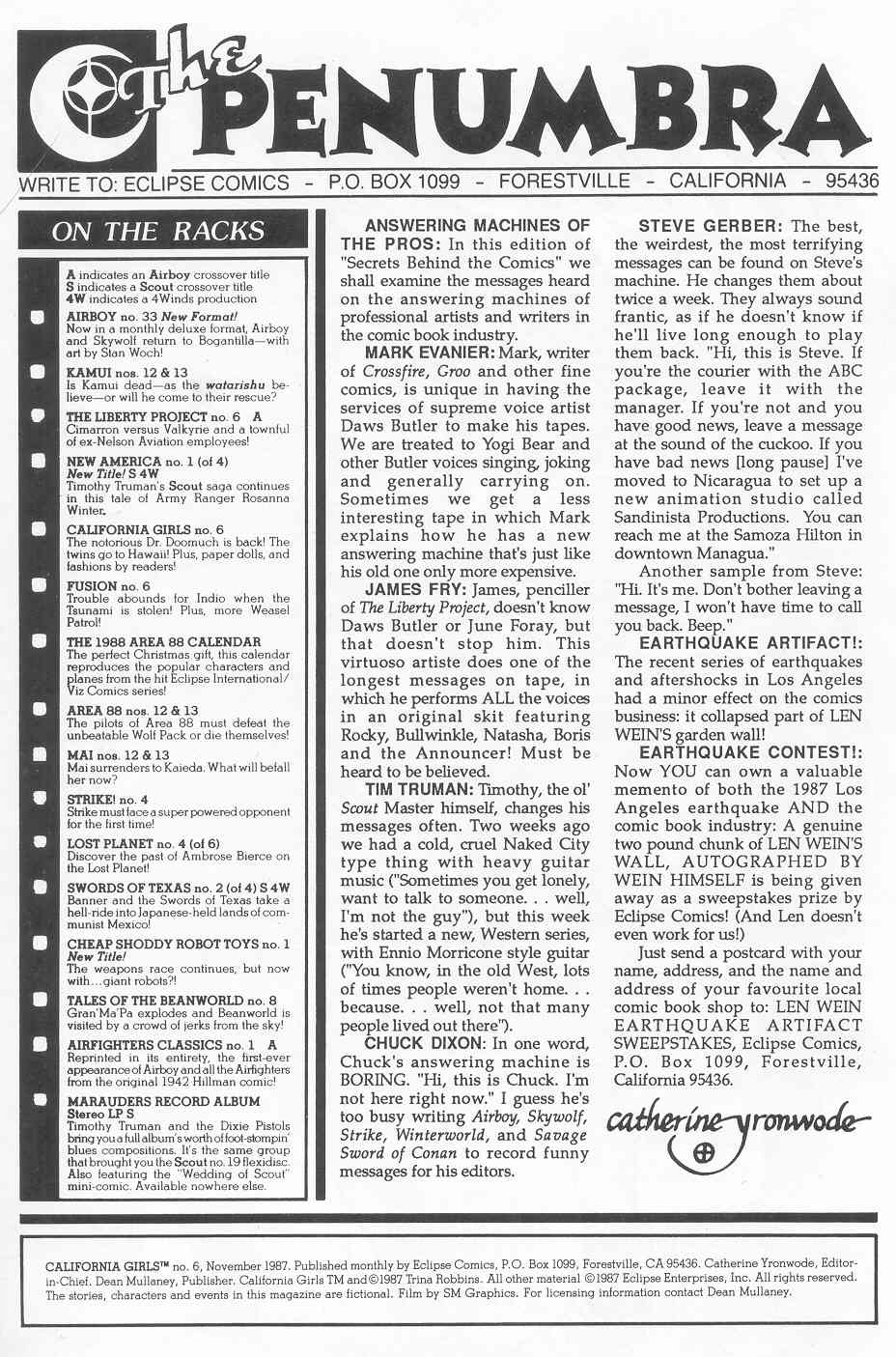 Read online California Girls comic -  Issue #6 - 2