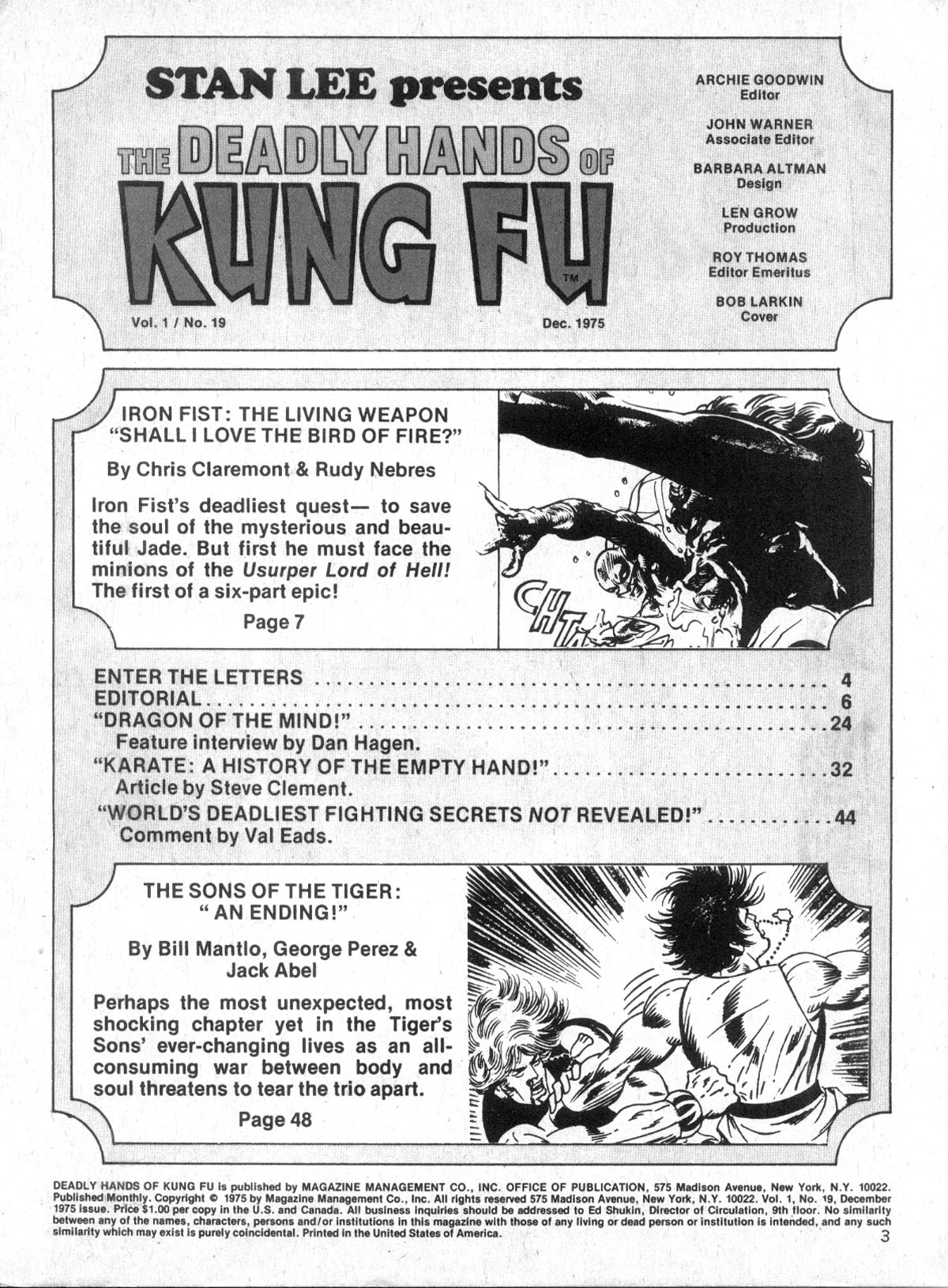 Read online The Deadly Hands of Kung Fu comic -  Issue #19 - 3