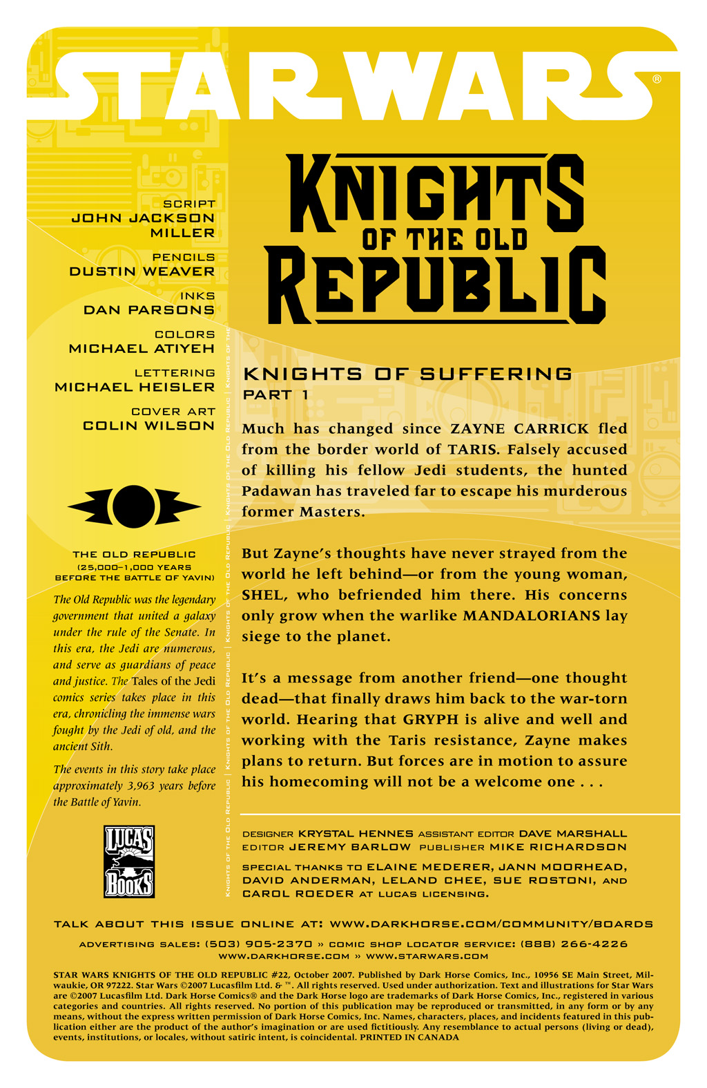 Read online Star Wars: Knights Of The Old Republic comic -  Issue #22 - 2