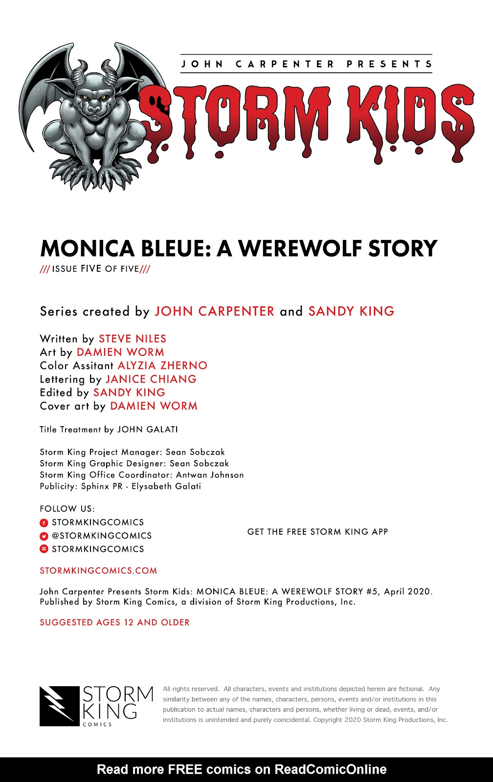 John Carpenter Presents Storm Kids: Monica Bleue: A Werewolf Story issue 5 - Page 2