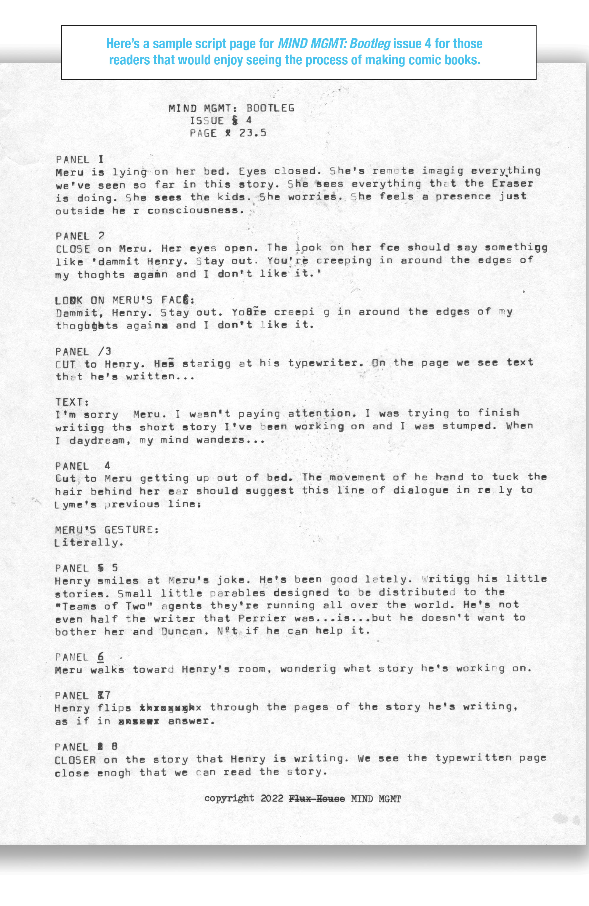 Read online Mind MGMT: Bootleg comic -  Issue #4 - 28