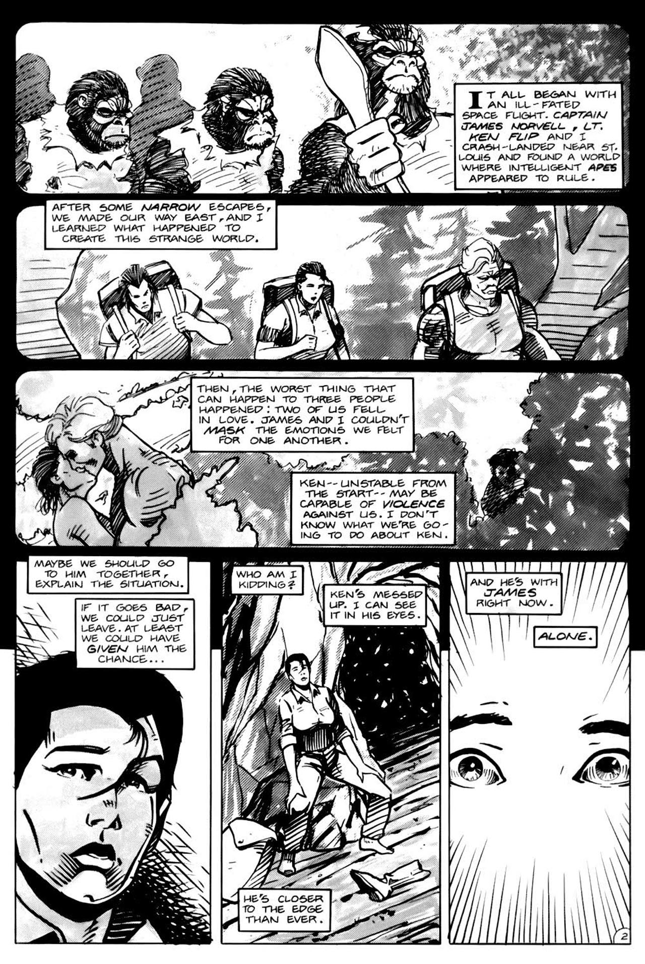 Read online Planet of the Apes (1990) comic -  Issue #17 - 4