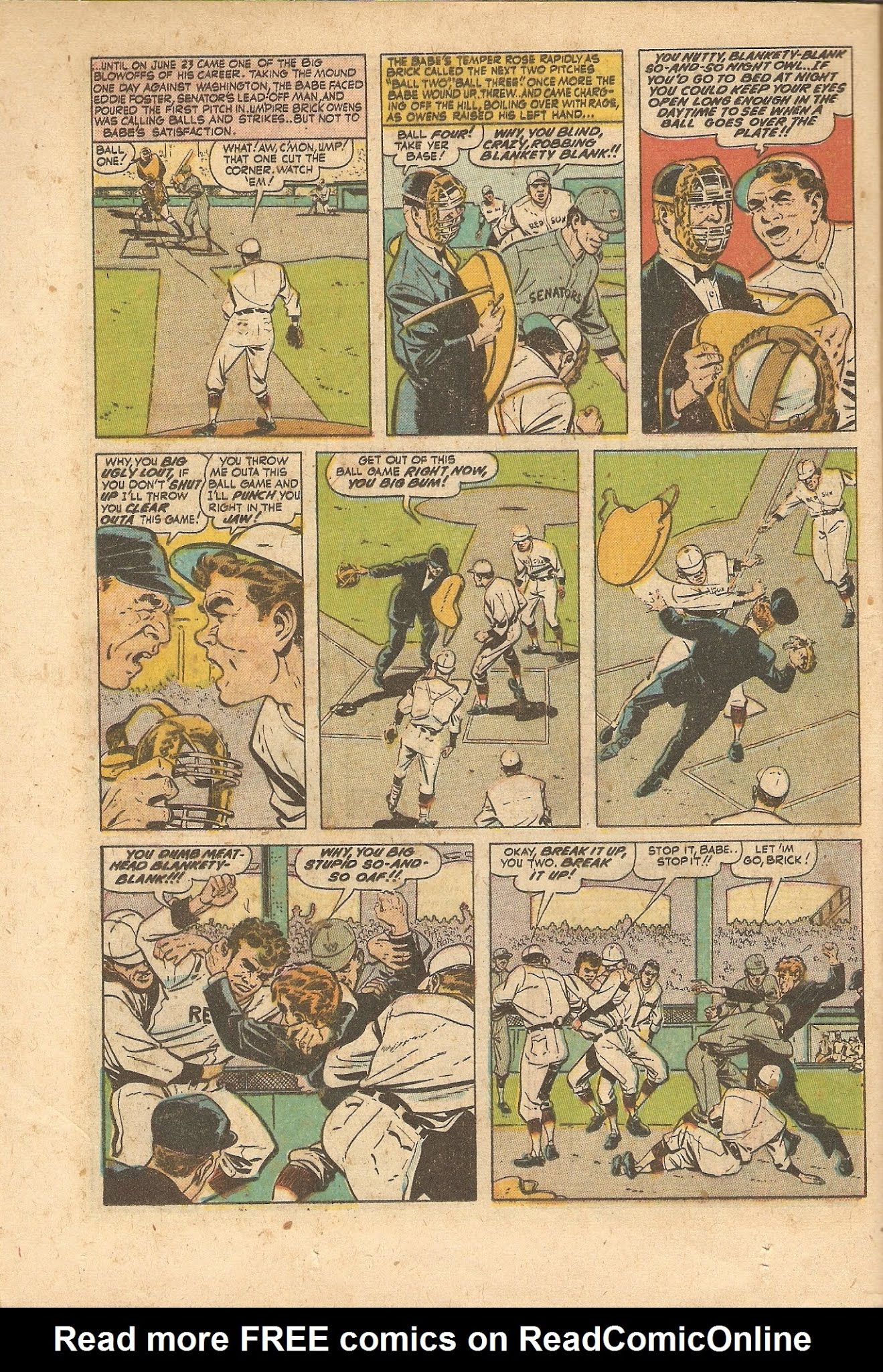 Read online Babe Ruth Sports Comics comic -  Issue #9 - 24