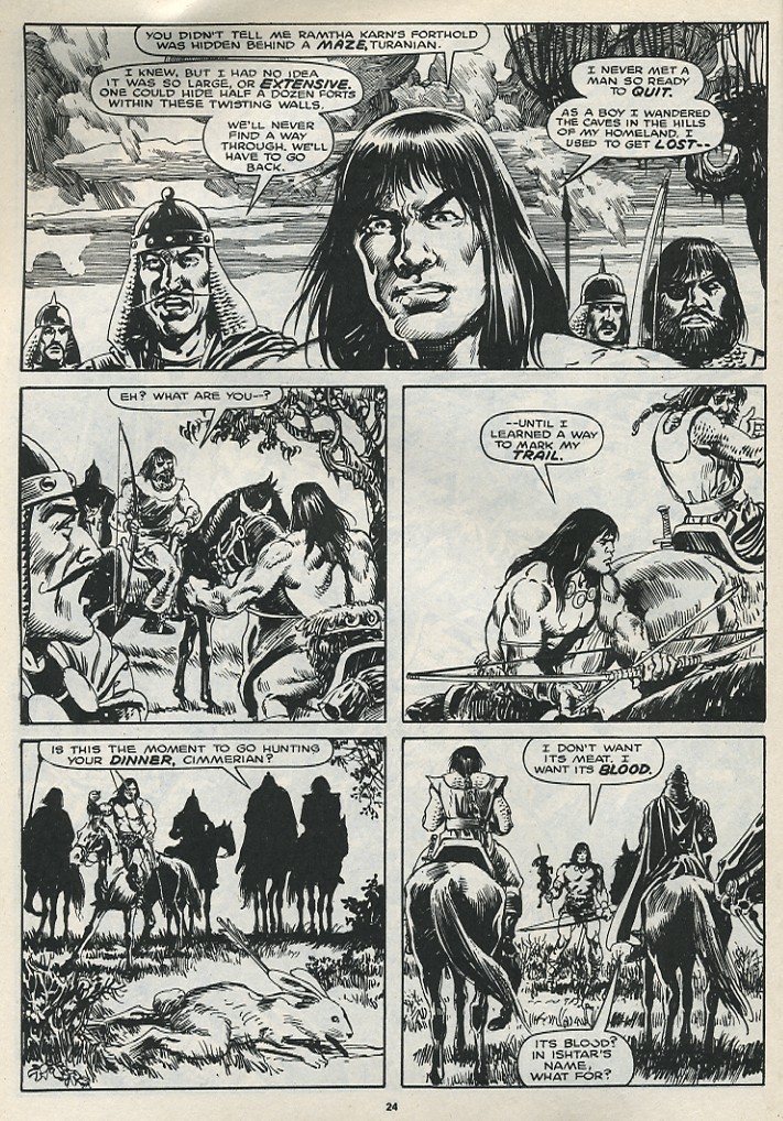 Read online The Savage Sword Of Conan comic -  Issue #174 - 26