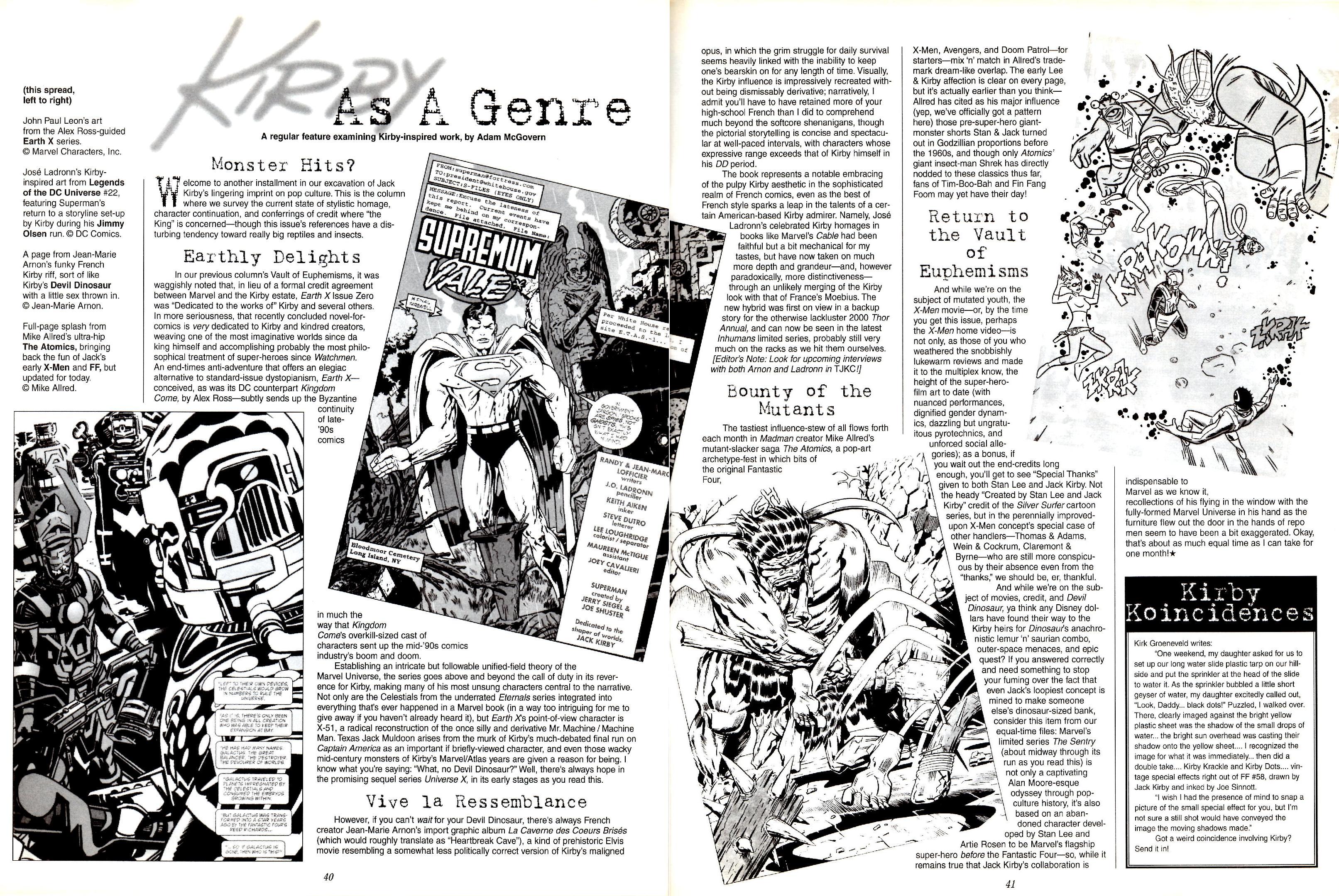 Read online The Jack Kirby Collector comic -  Issue #30 - 39