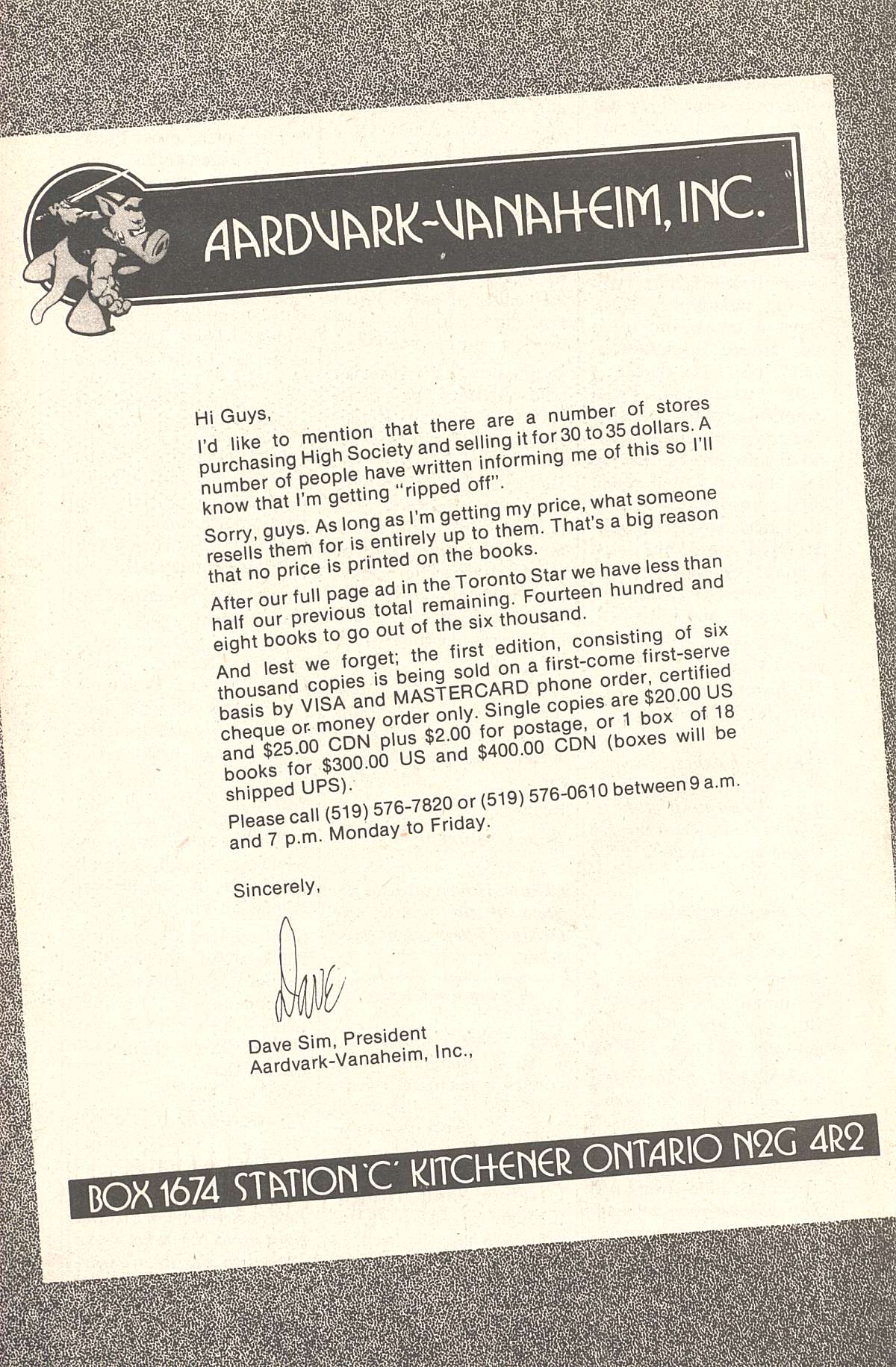 Read online Cerebus comic -  Issue #92 - 26