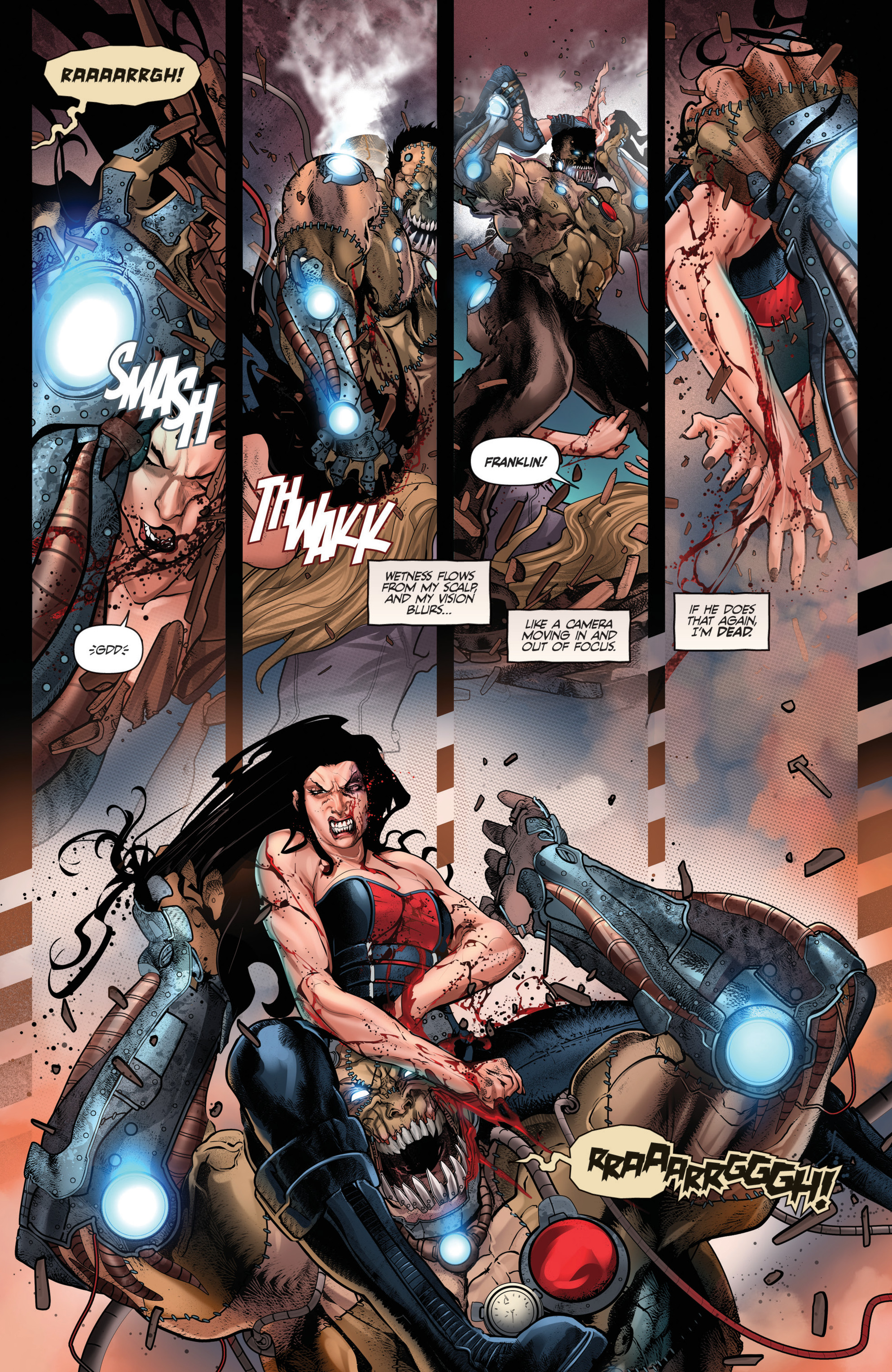 Read online Van Helsing vs Frankenstein comic -  Issue #3 - 6