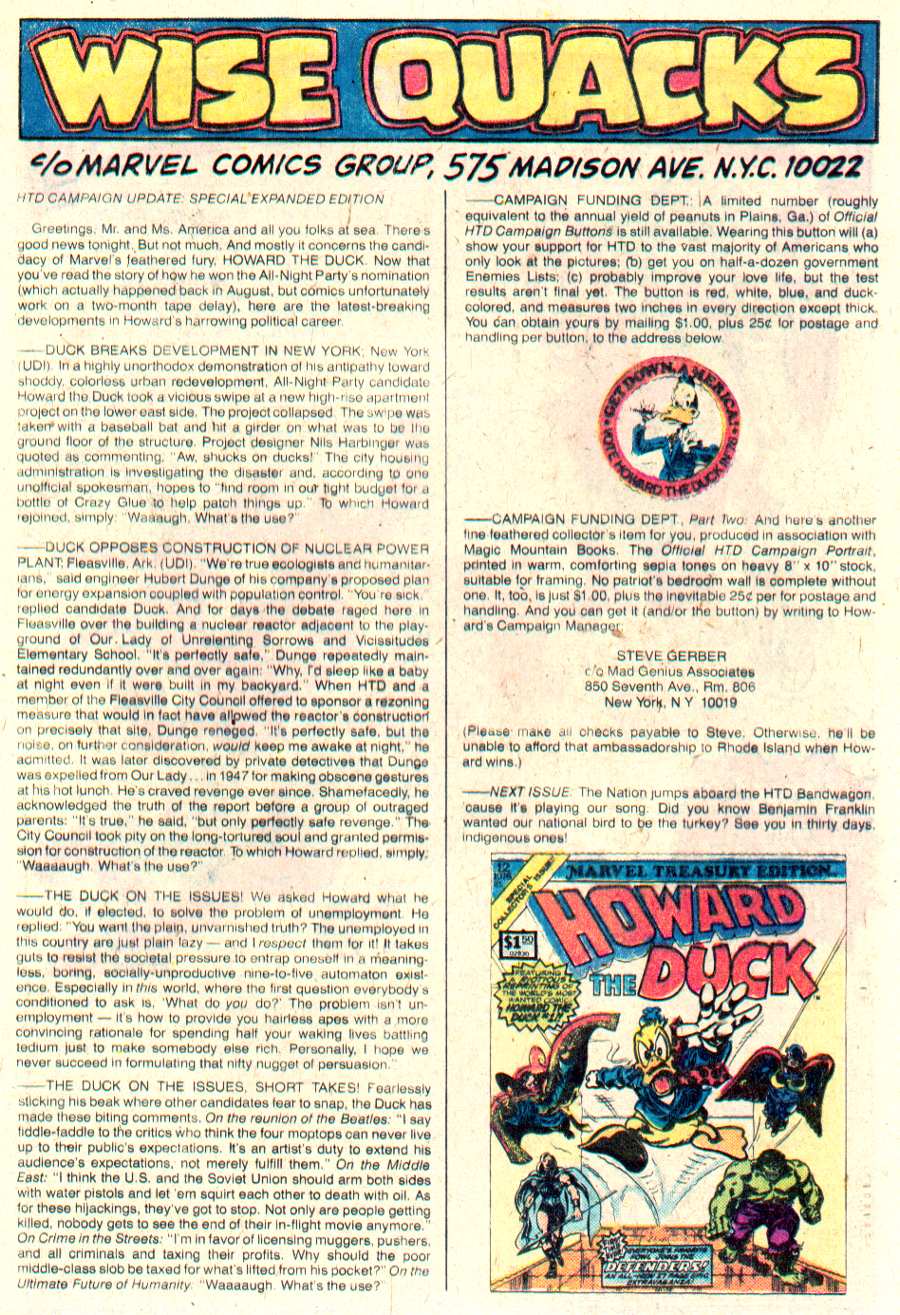 Read online Howard the Duck (1976) comic -  Issue #7 - 19