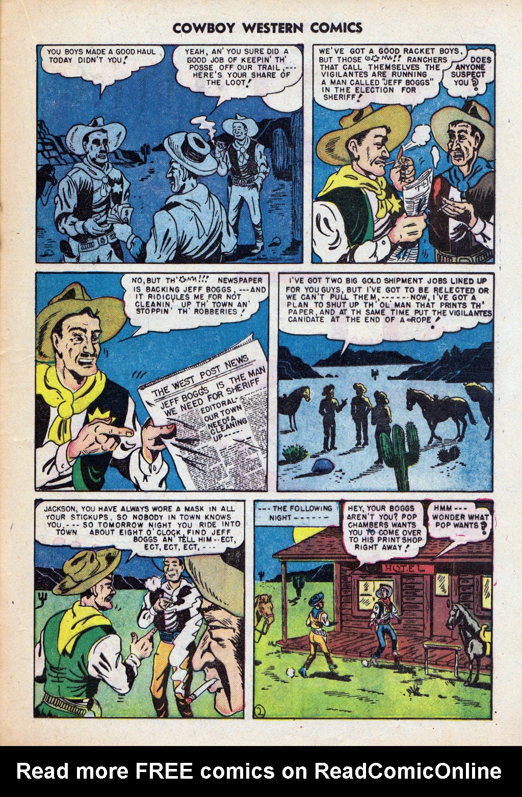 Read online Cowboy Western Comics (1948) comic -  Issue #24 - 21