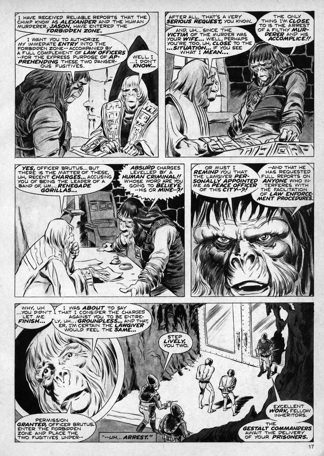 Read online Planet of the Apes comic -  Issue #3 - 17