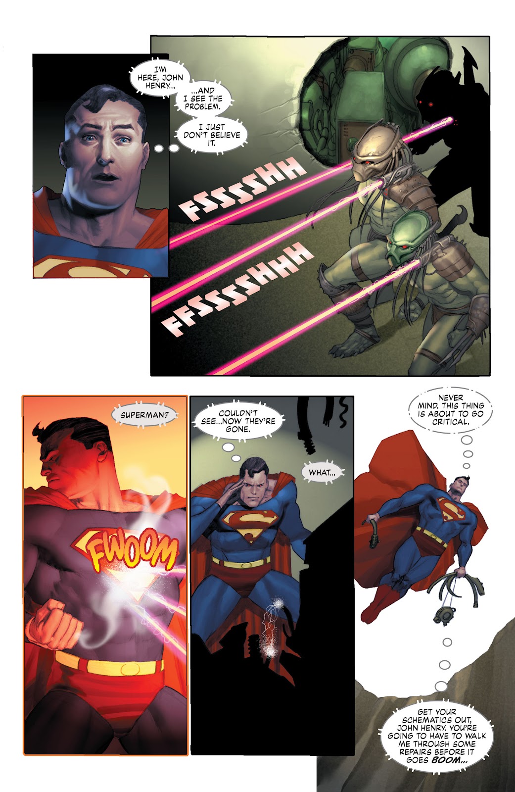Superman and Batman Vs. Aliens and Predator issue 1 - Page 13