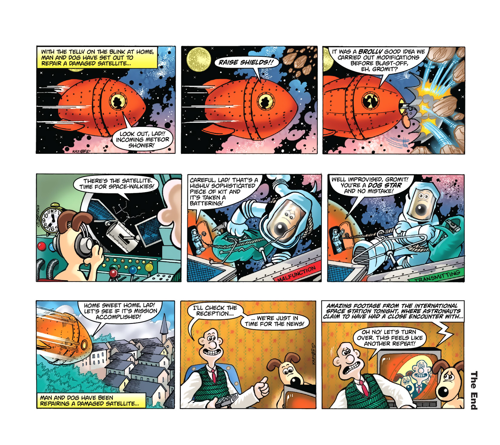 Read online Wallace & Gromit Dailies comic -  Issue #6 - 7