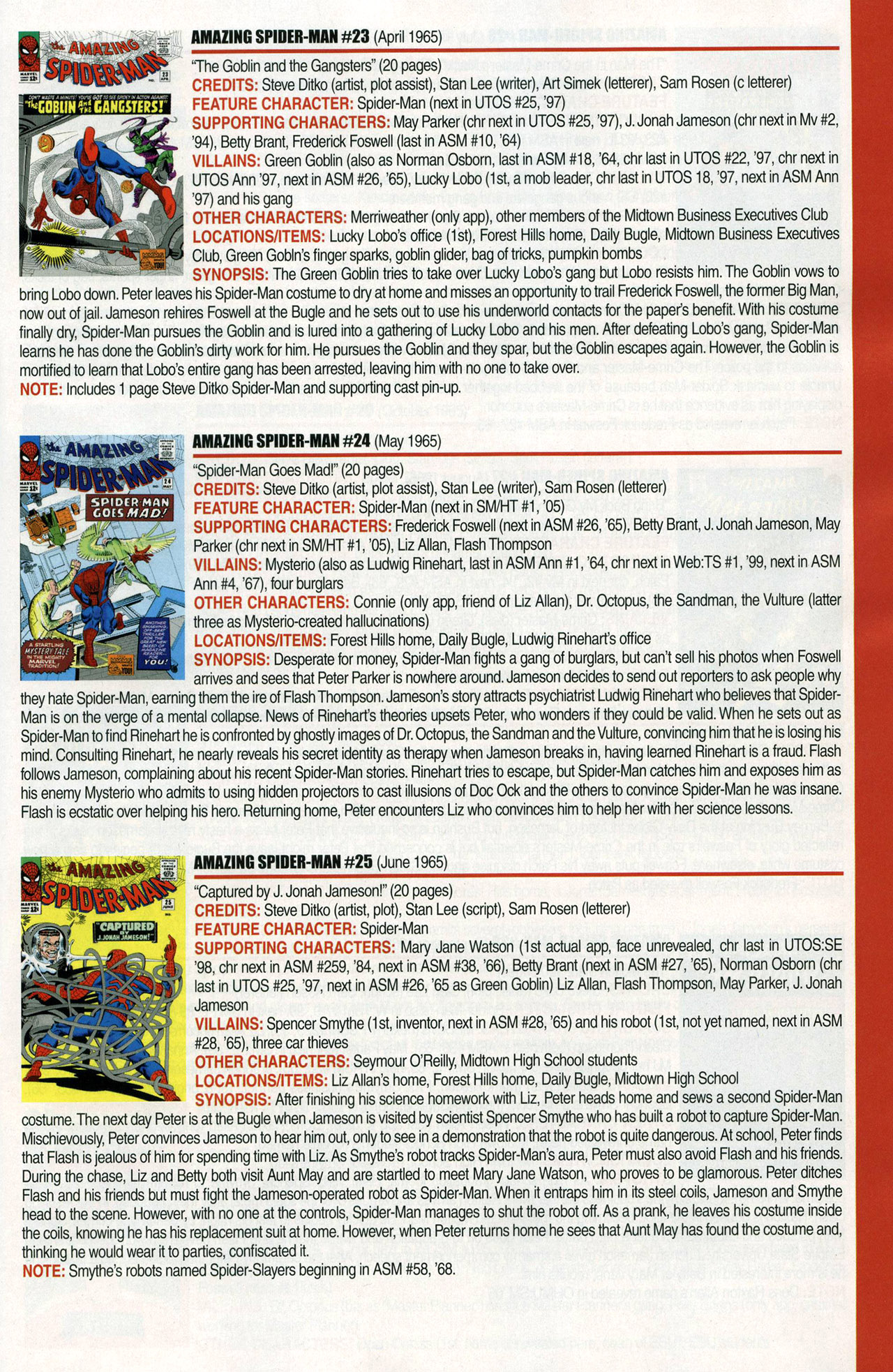 Read online Official Index to the Marvel Universe comic -  Issue #1 - 13
