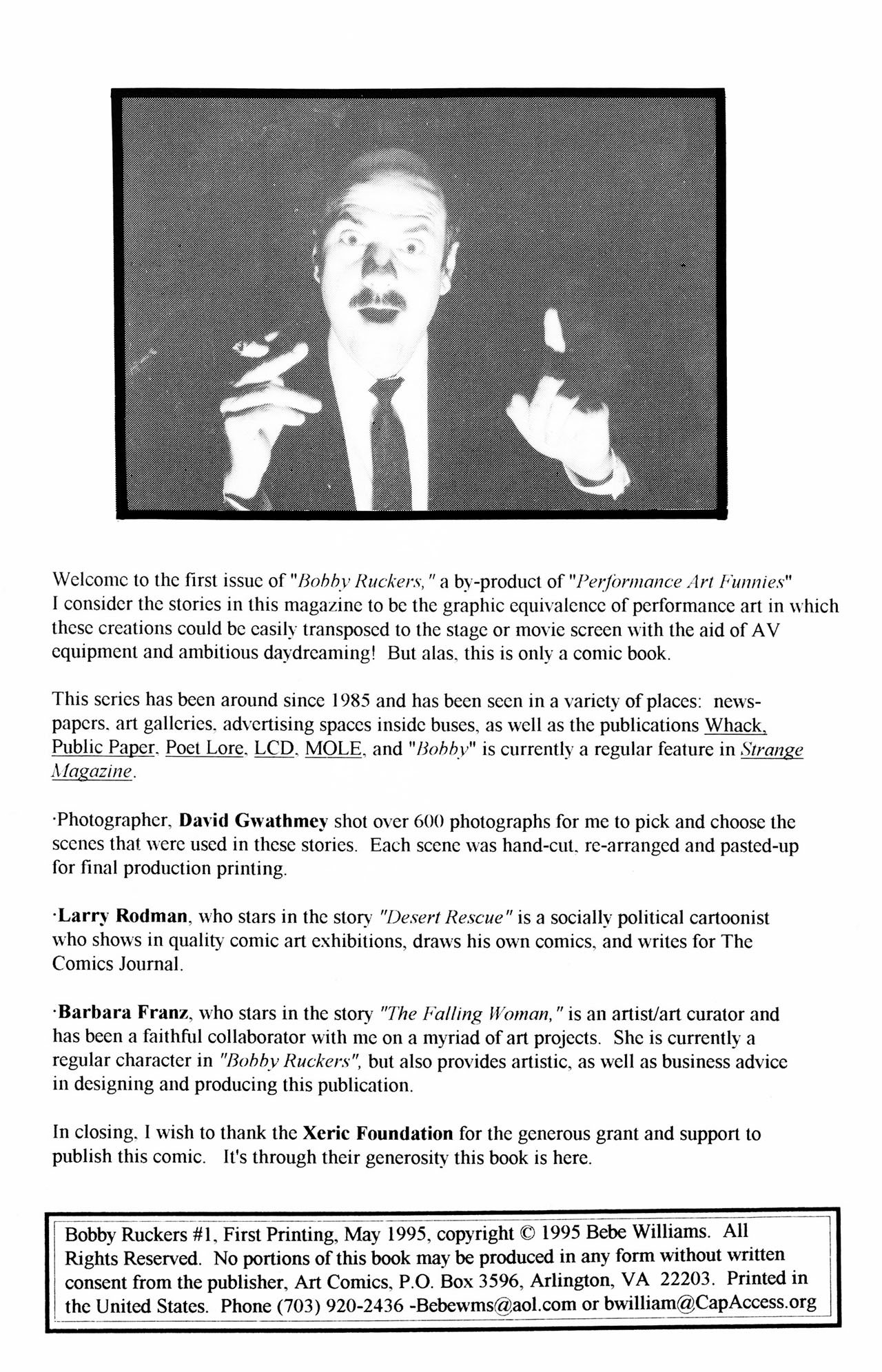 Read online Bobby Ruckers comic -  Issue #1 - 2